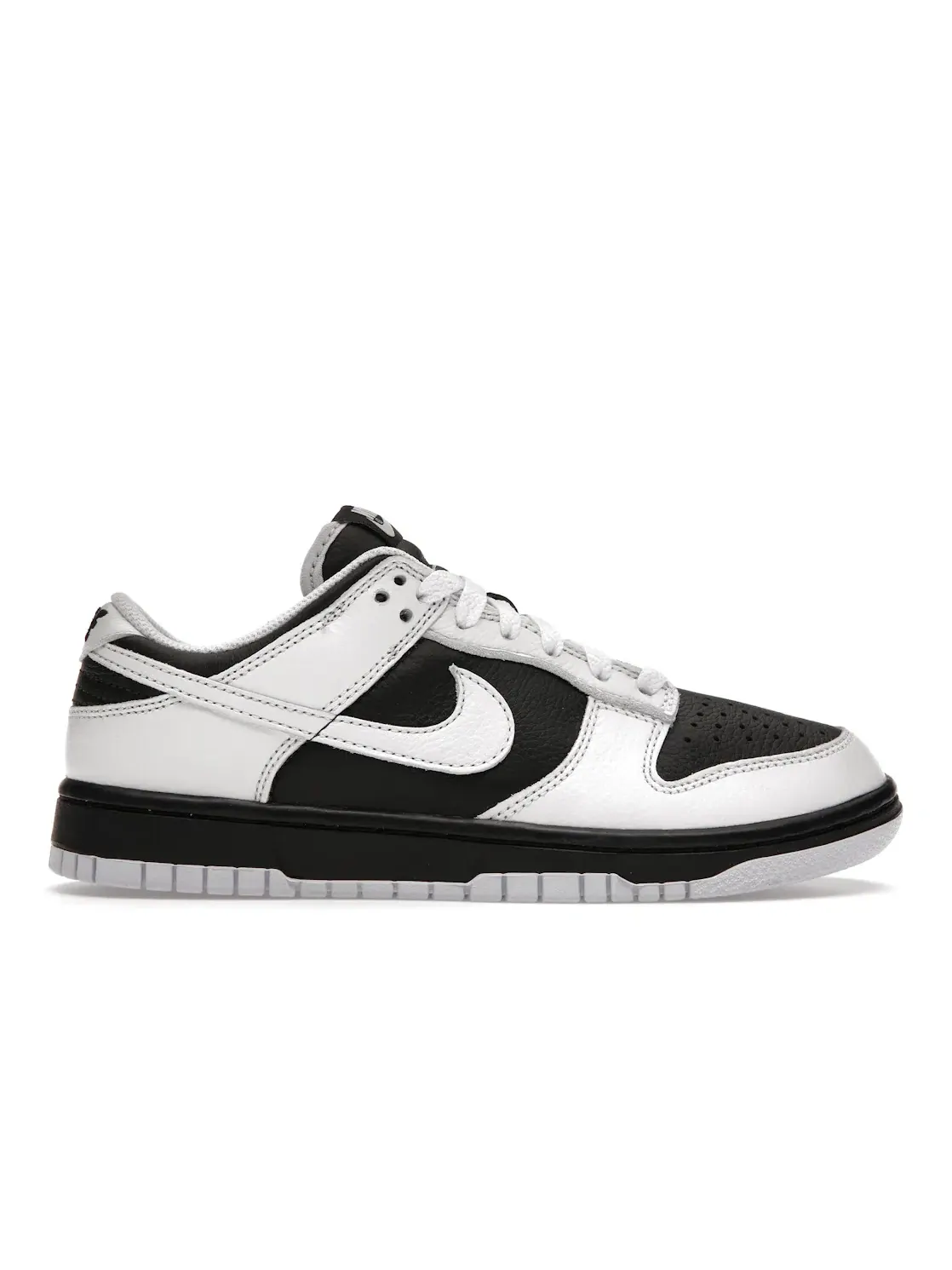 Мужские кроссовки с кожаным верхом Nike Dunk Low Retro — изображение 1 из 4, черный/белый-белый