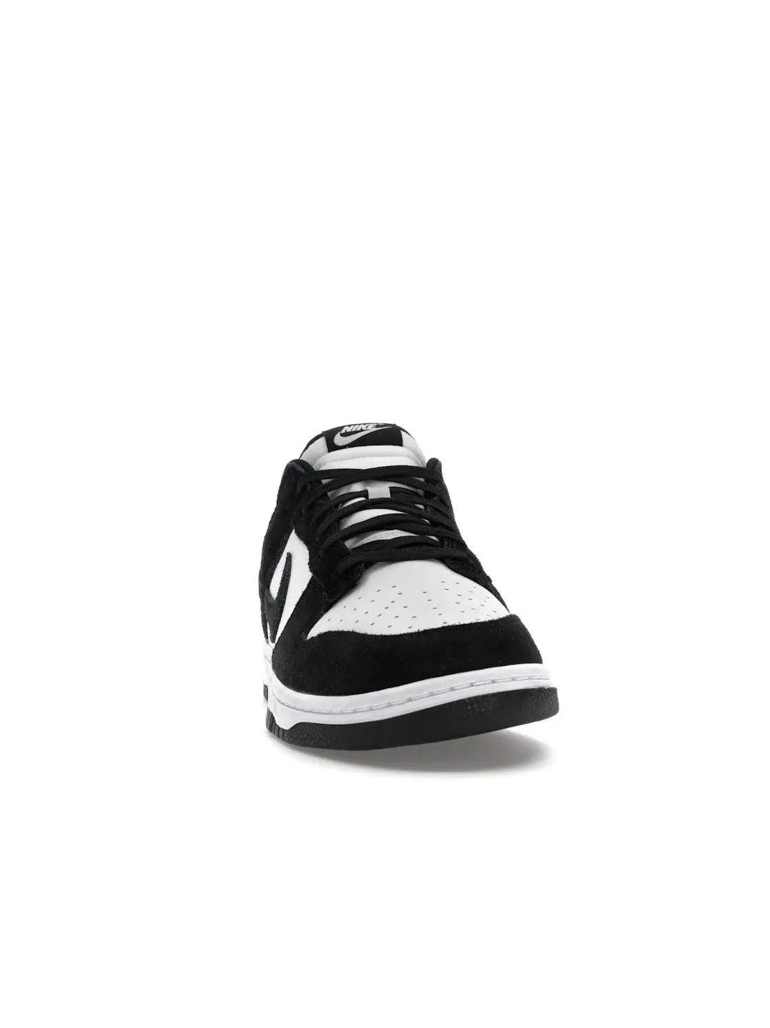 Мужские кроссовки замшевые Nike Dunk Low Retro SE — изображение 2 из 4, белый/черный-белый