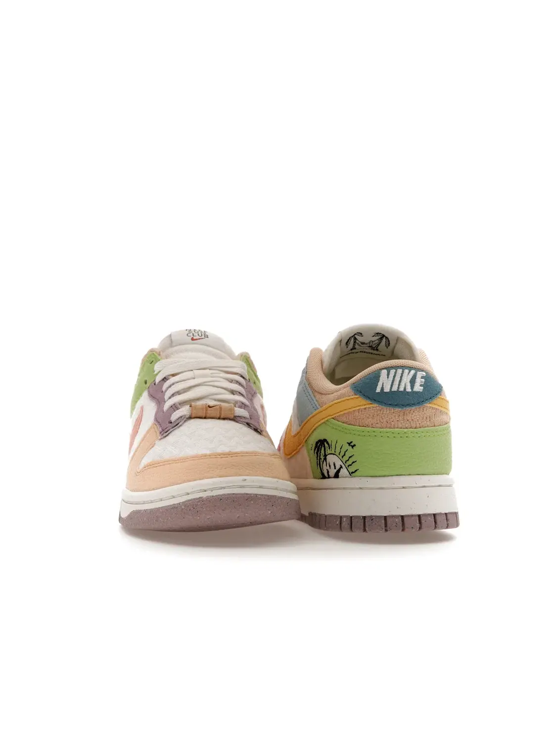 Женские кроссовки с абстрактным принтом Nike Dunk Low Retro Nike — изображение 2 из 4, золотистый-светлый