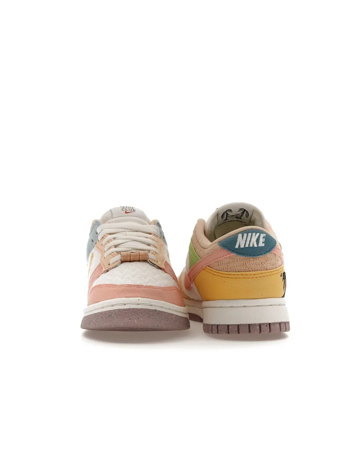 Женские кроссовки с абстрактным принтом Nike Dunk Low Retro Nike — изображение 4 из 4, золотистый-светлый