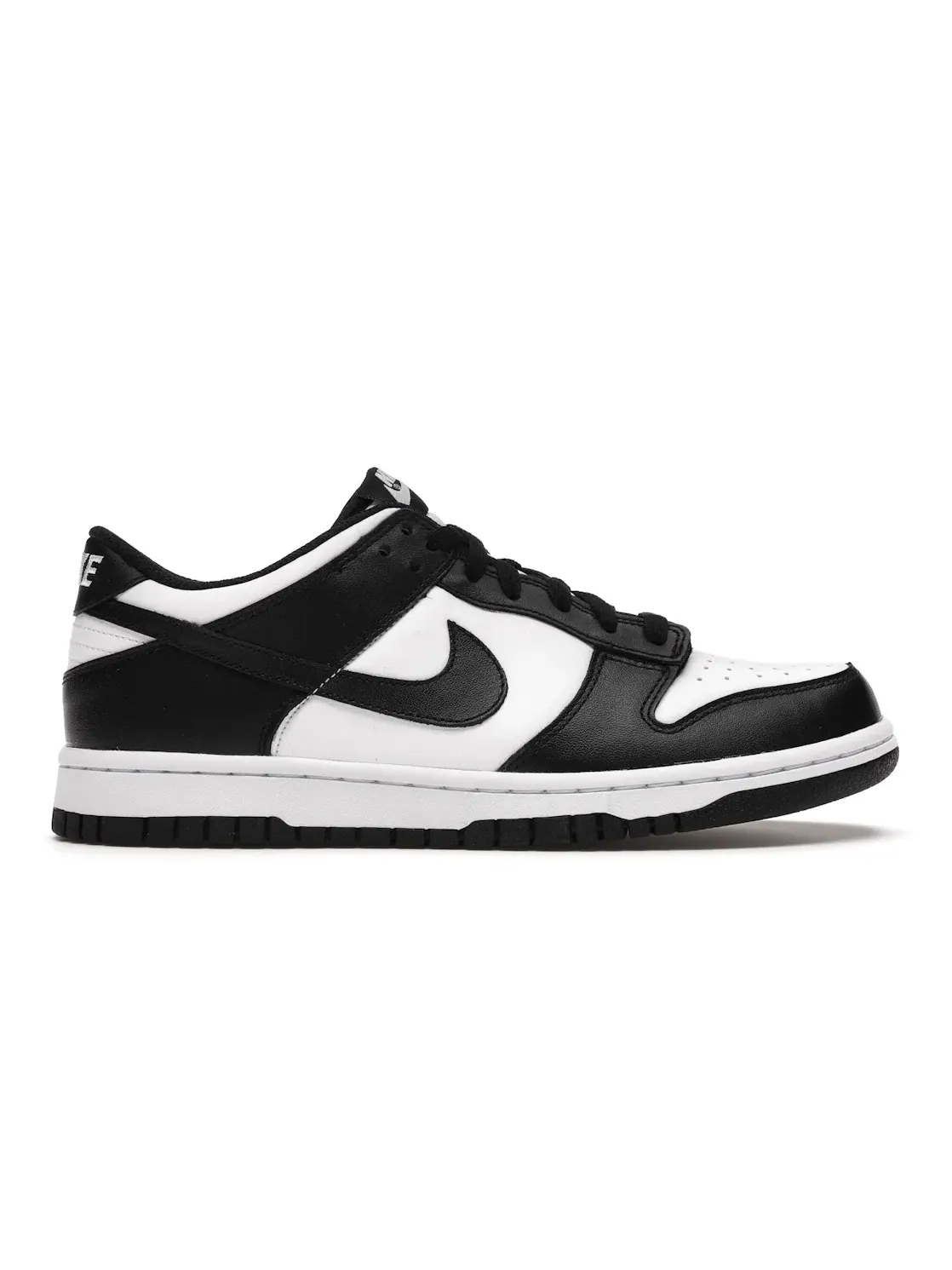 Детские кроссовки для мальчиков и девочек с принтом Nike Dunk Low Retro Nike — изображение 1 из 4, белый/черный-белый