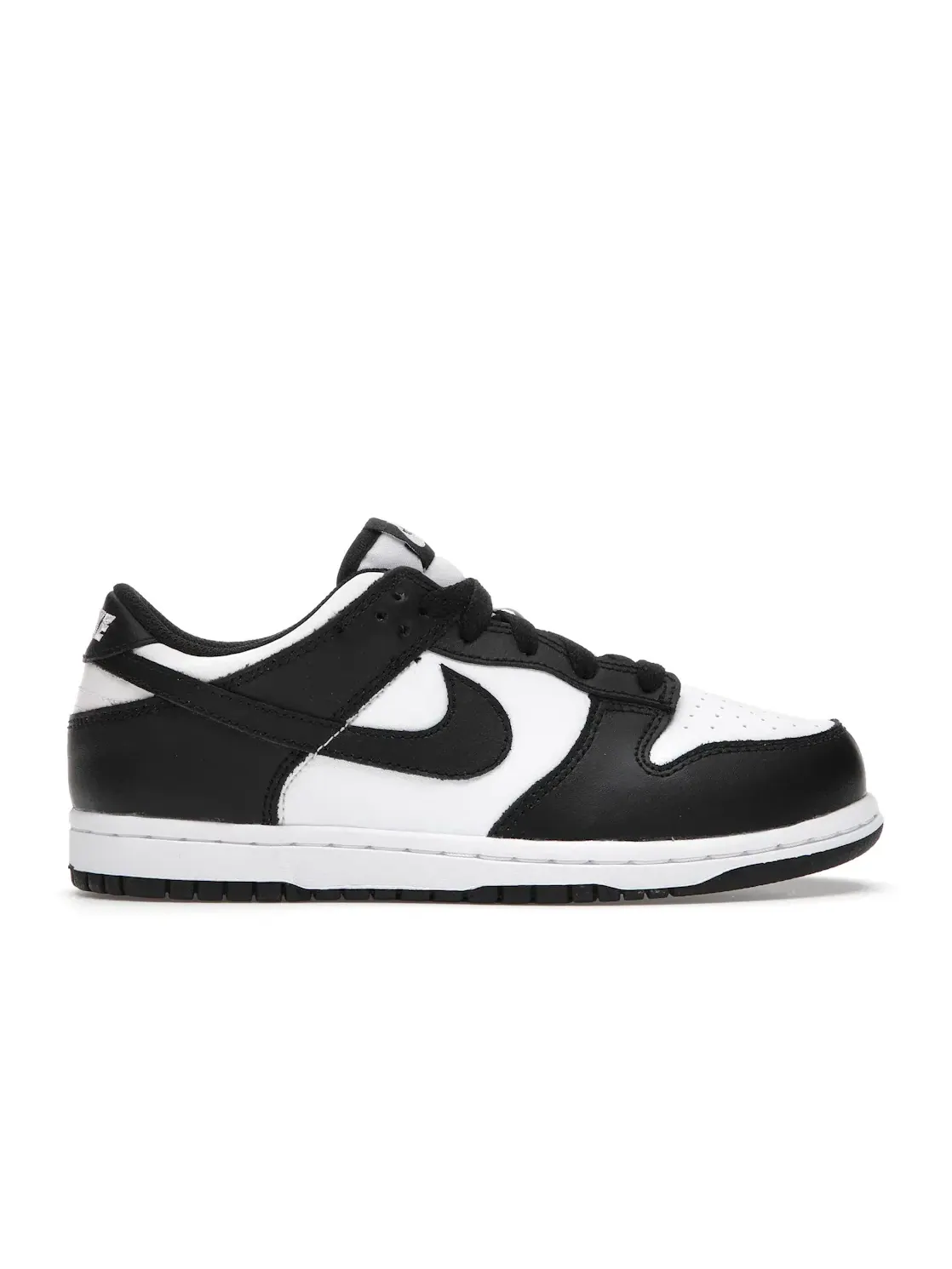 Детские кроссовки с кожаным верхом Nike Dunk Low Retro Nike — изображение 1 из 4, белый/черный-белый