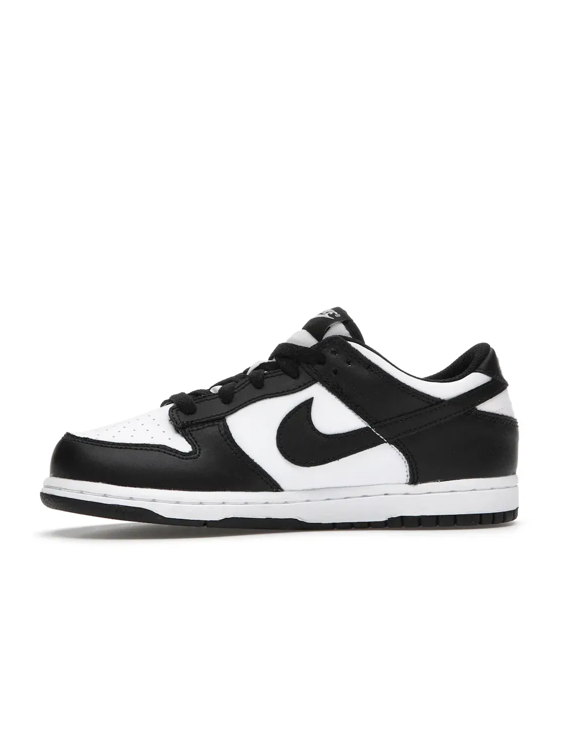 Детские кроссовки с кожаным верхом Nike Dunk Low Retro Nike — изображение 3 из 4, белый/черный-белый