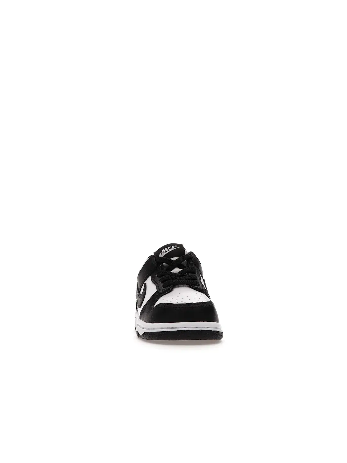 Детские кроссовки для мальчиков и девочек кожаные Nike Dunk Low Retro — изображение 2 из 4, белый/черный-белый