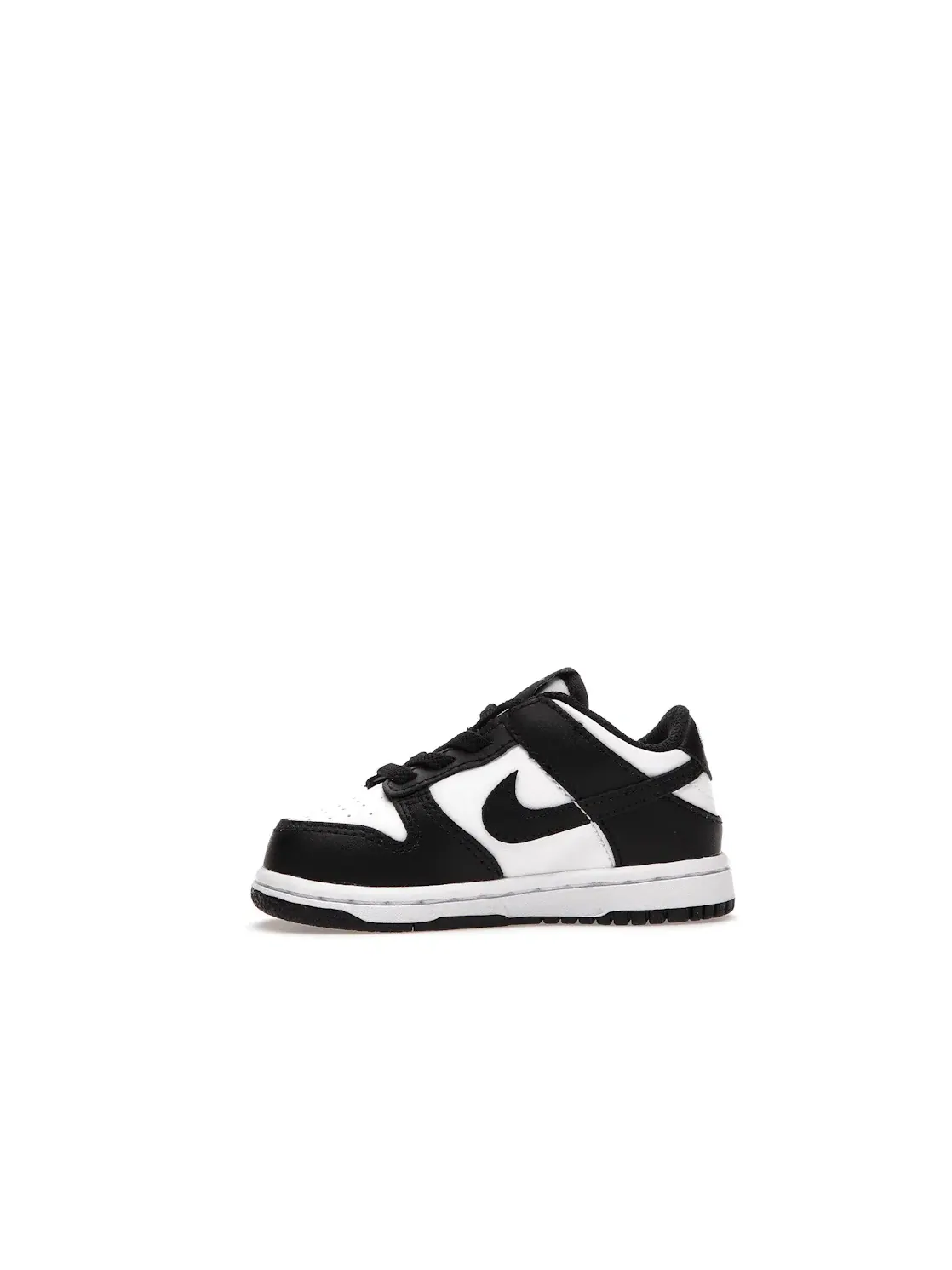 Детские кроссовки для мальчиков и девочек кожаные Nike Dunk Low Retro — изображение 3 из 4, белый/черный-белый