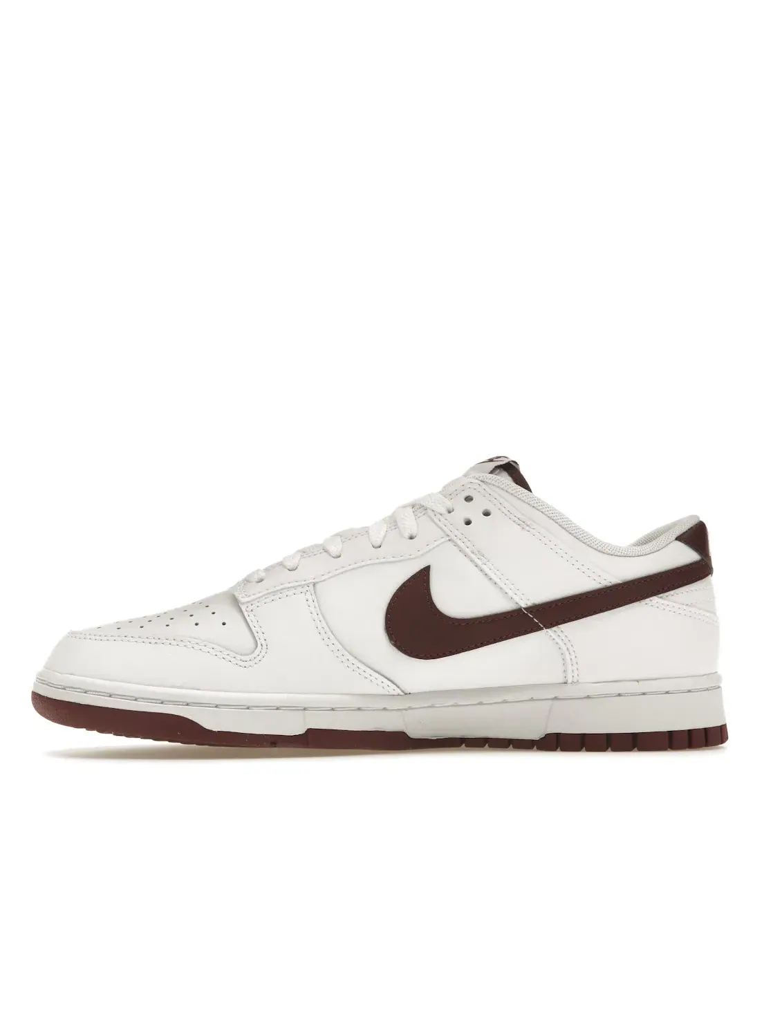 Мужские кроссовки кожаные Nike Dunk Low Retro — изображение 3 из 4, белый/белый