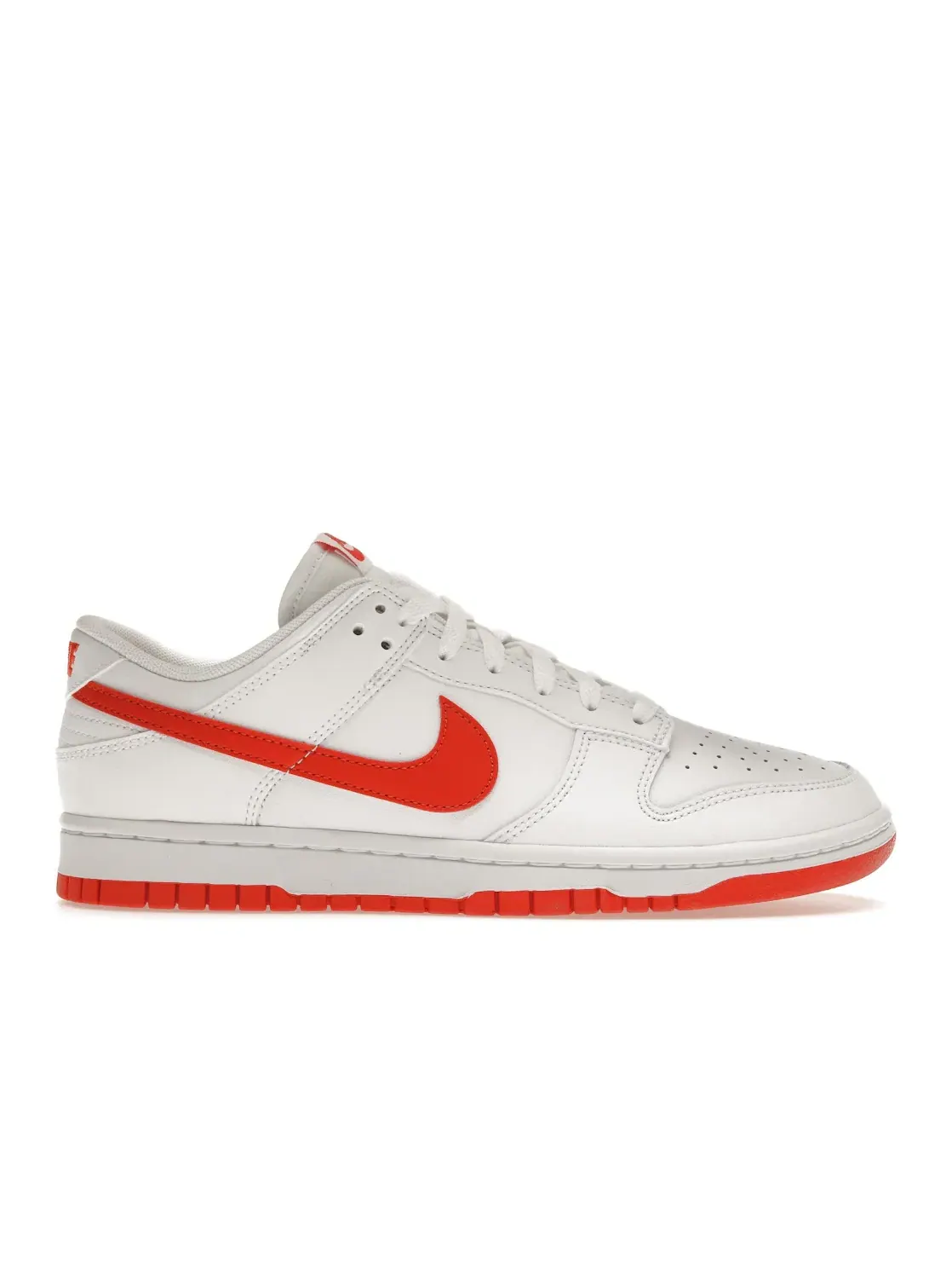 Мужские кроссовки Lifestyle с ретро-дизайном Nike Dunk Low Retro Nike — изображение 1 из 4, белый/красный