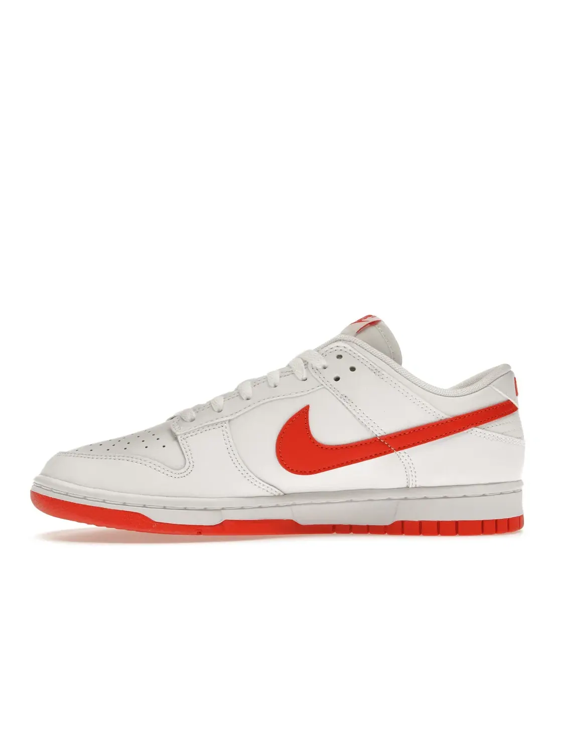 Мужские кроссовки Lifestyle с ретро-дизайном Nike Dunk Low Retro Nike — изображение 3 из 4, белый/красный