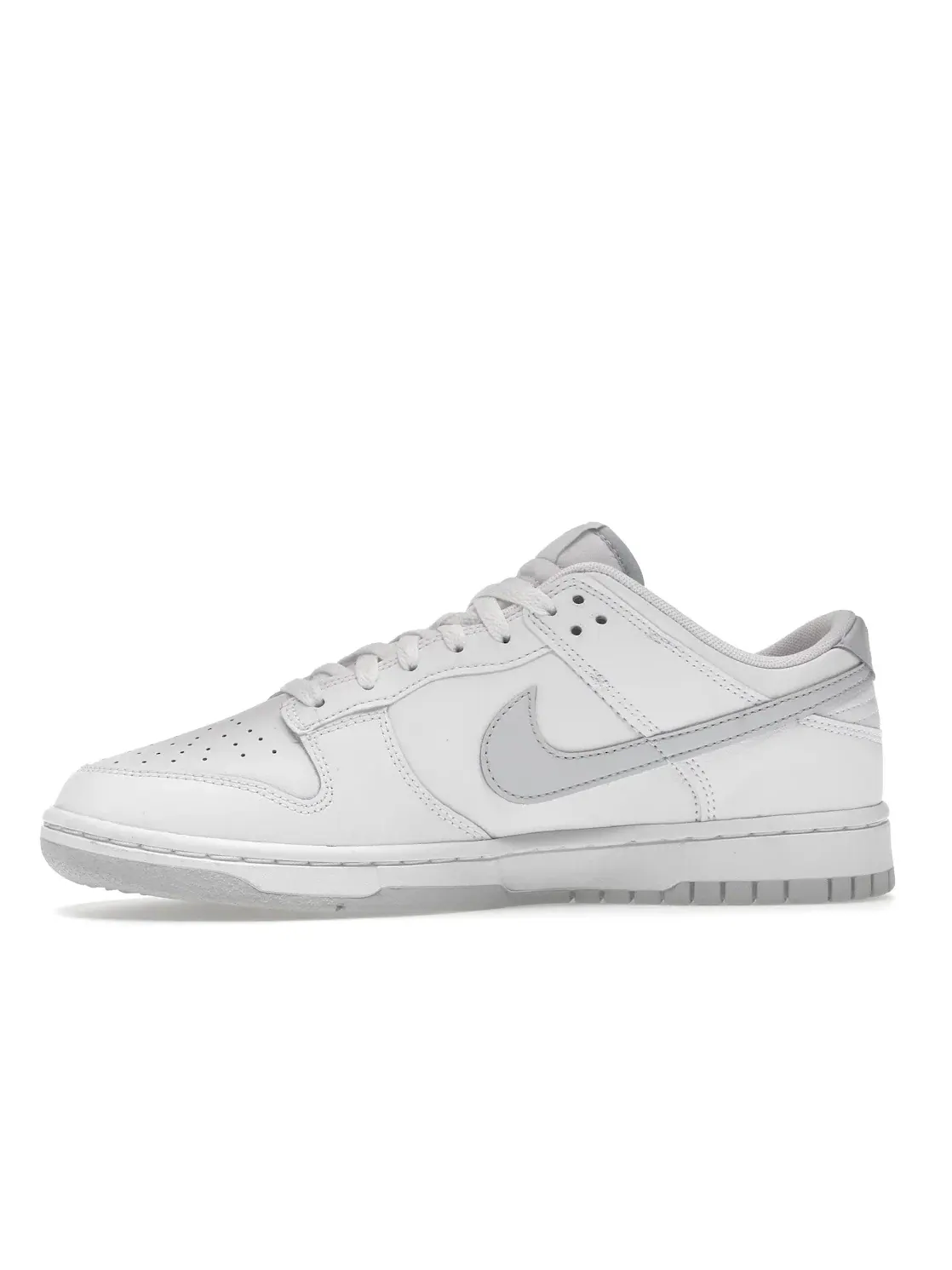 Мужские кроссовки низкие кожаные Nike Dunk Low Retro — изображение 3 из 4, белый/платиновый