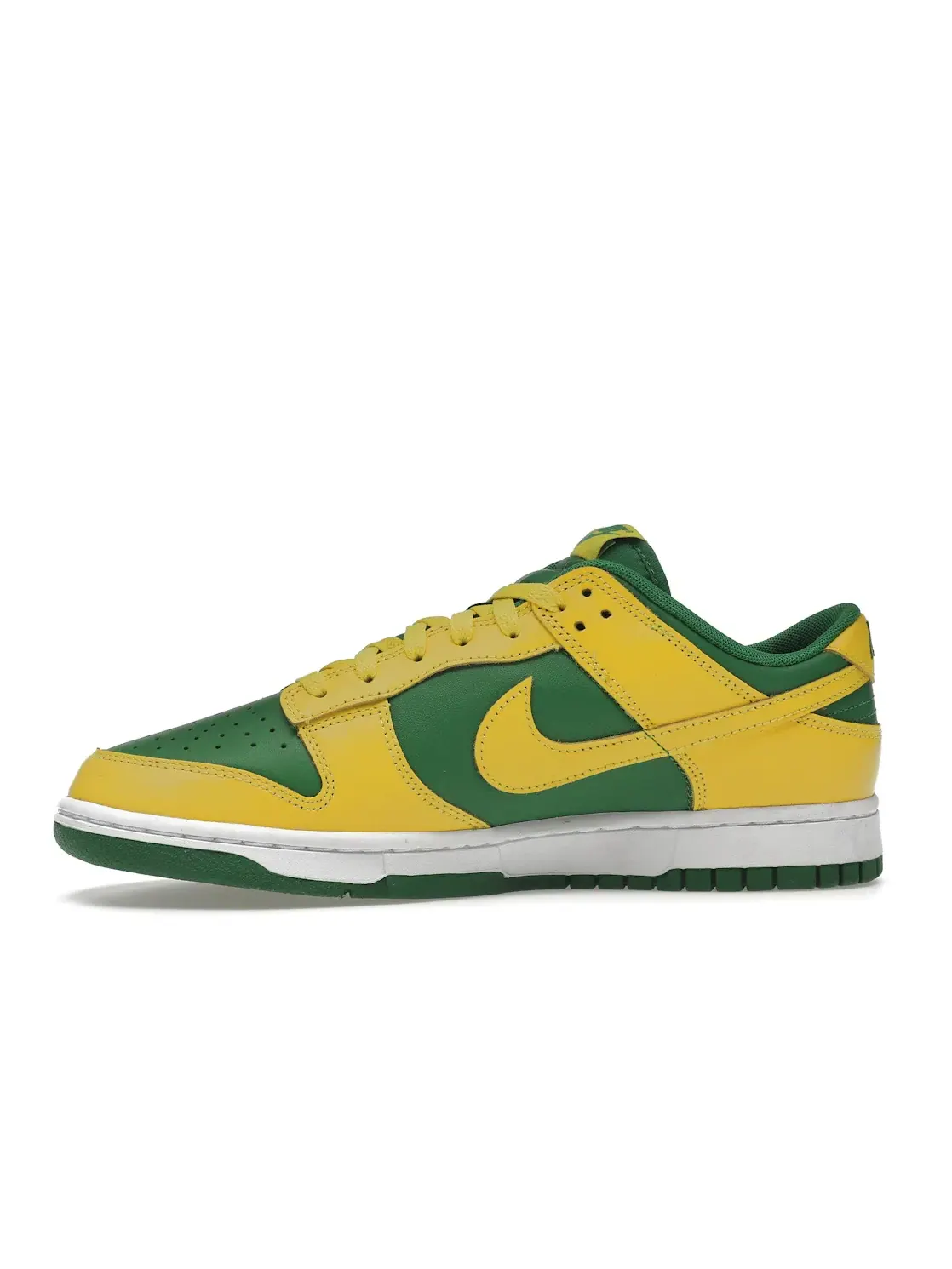 Мужские кроссовки с цветовой блокировкой Nike Dunk Low Retro — изображение 3 из 4, зеленый/желтый-белый