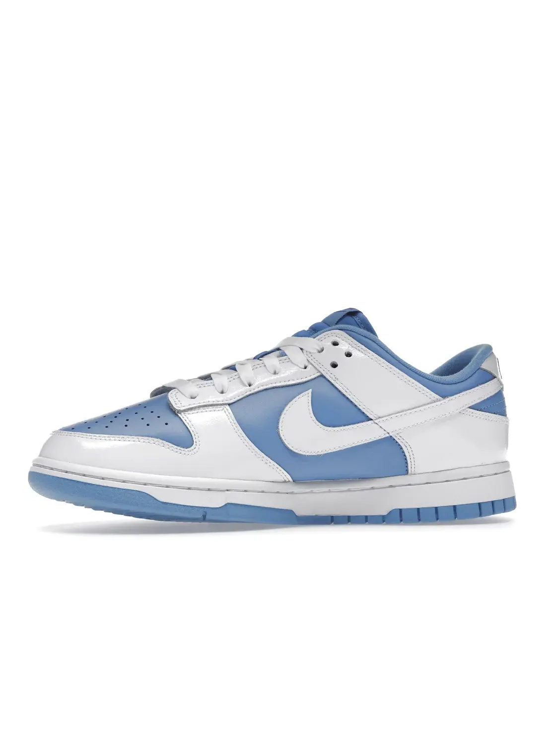 Женские кроссовки с кожаным верхом Nike Dunk Low Nike — изображение 3 из 4, синий/белый-синий