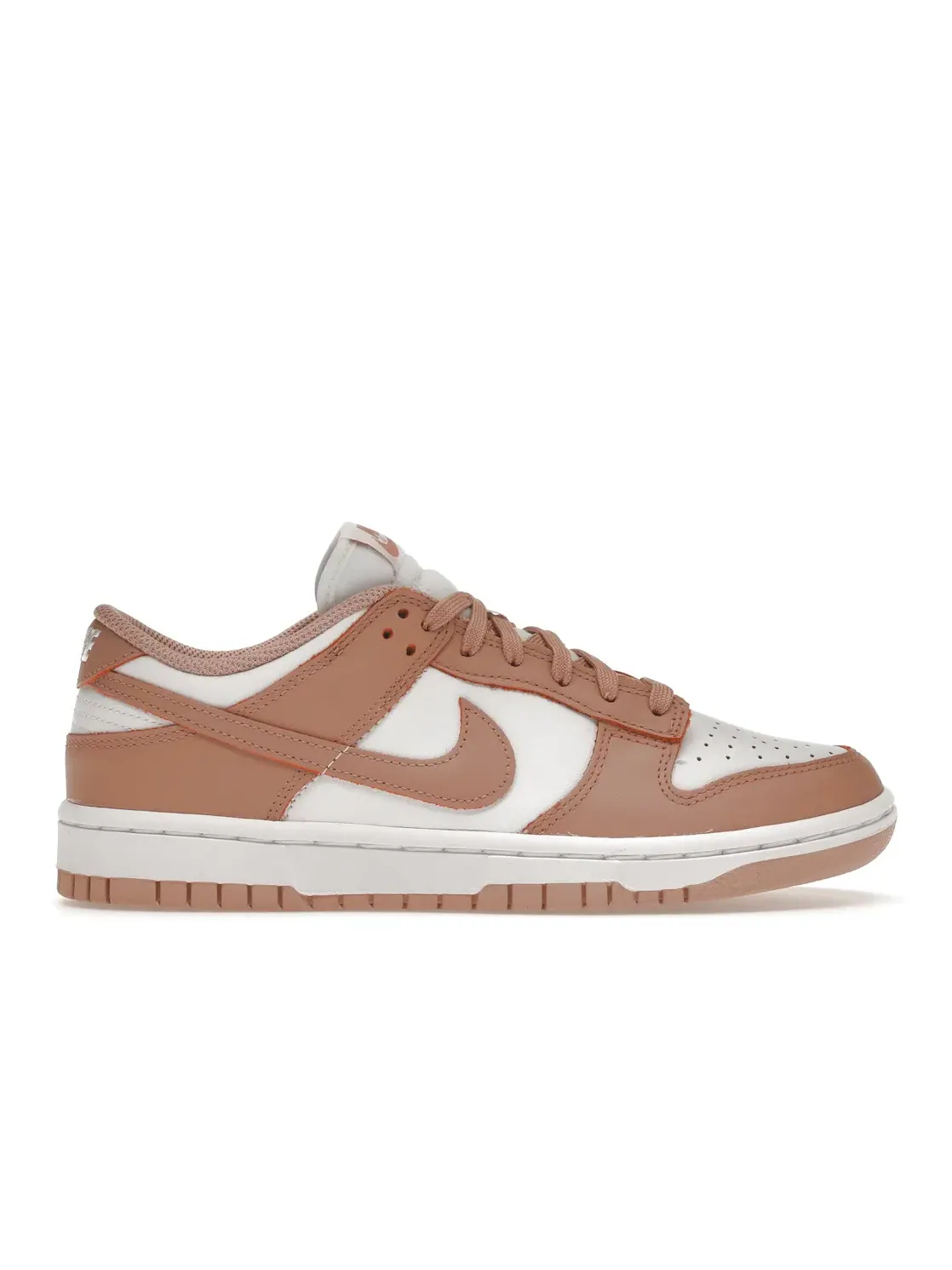 Женские кроссовки с ретро-дизайном Nike Dunk Low — изображение 1 из 4, белый/розовый
