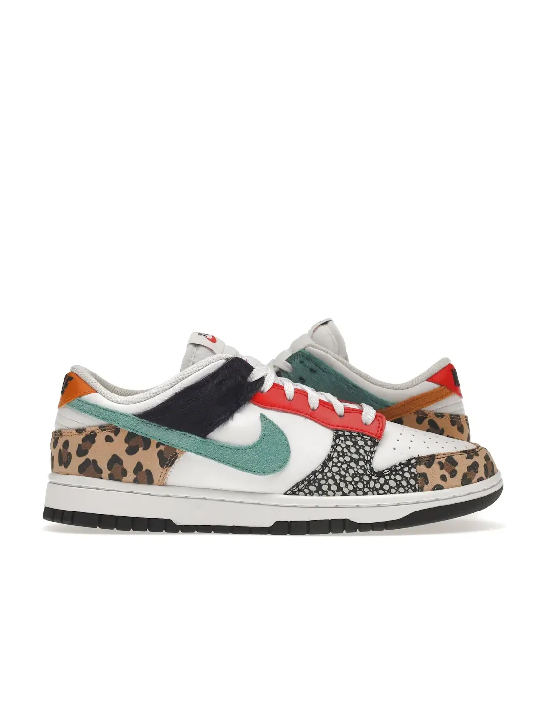 Женские кроссовки с принтом Nike Dunk Low Safari Mix Nike — изображение 1 из 4, белый//фиолетовый