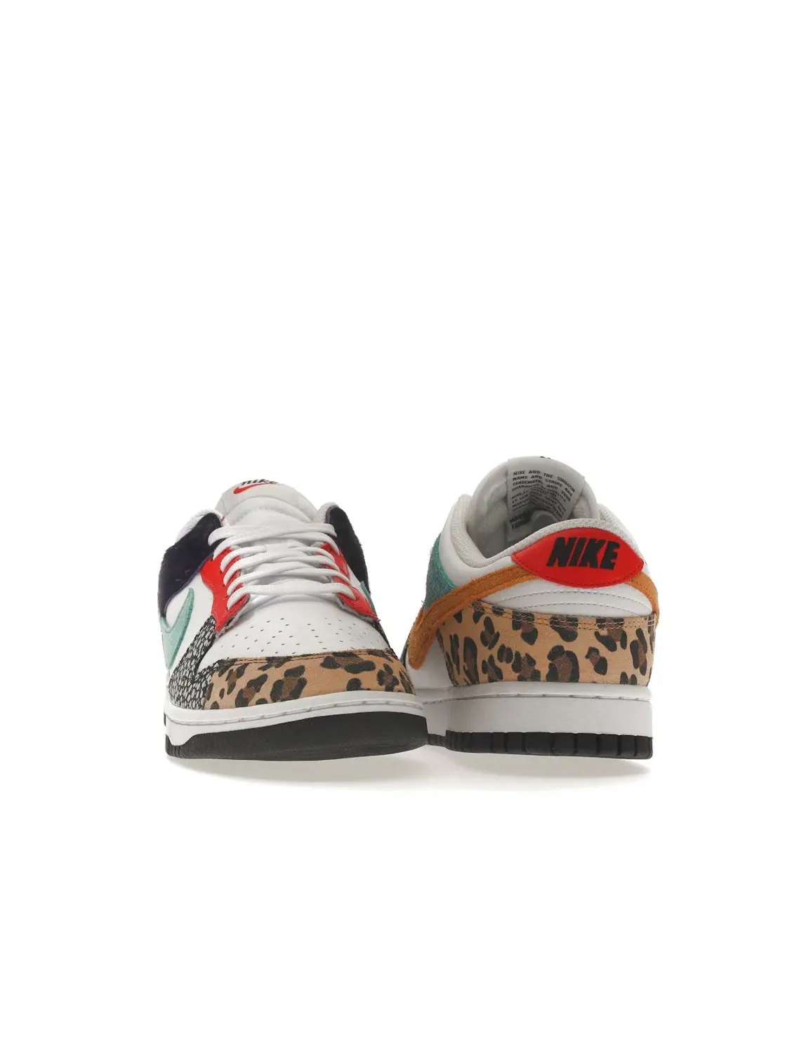 Женские кроссовки с принтом Nike Dunk Low Safari Mix Nike — изображение 2 из 4, белый//фиолетовый