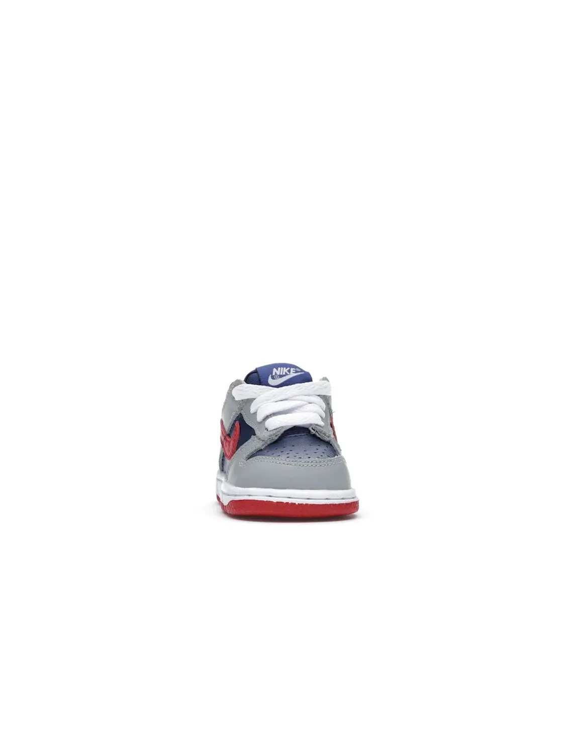 Детские кроссовки для мальчиков с кожаным верхом Nike Dunk Low Nike — изображение 2 из 4, синий/-серебристый