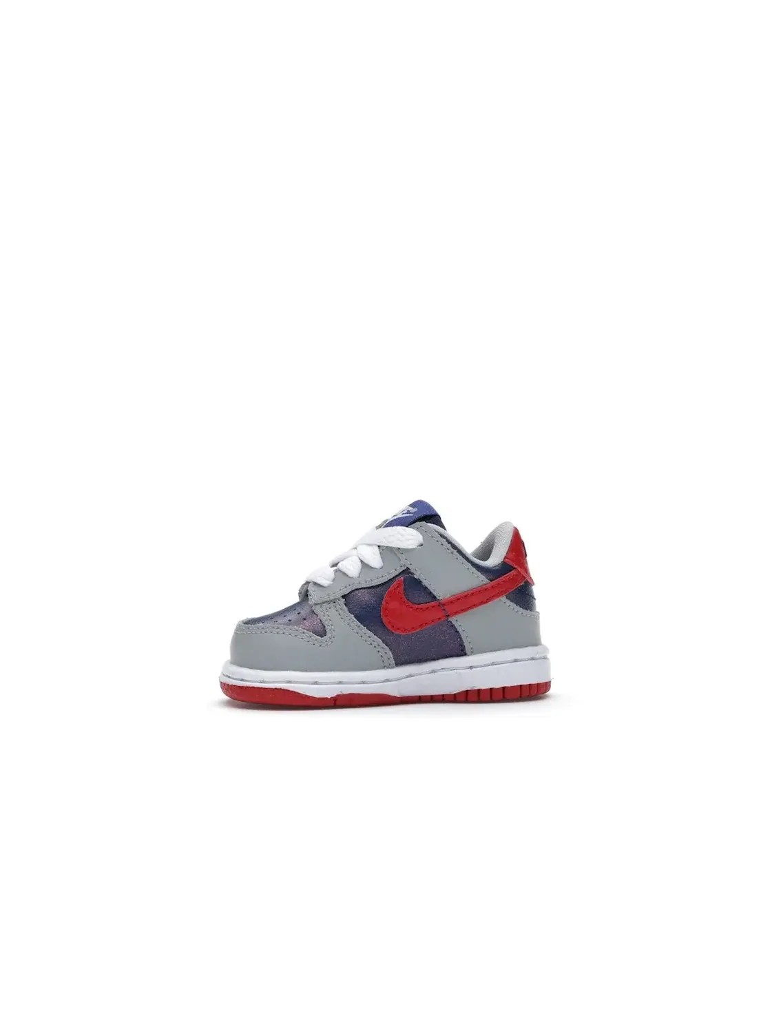 Детские кроссовки для мальчиков с кожаным верхом Nike Dunk Low Nike — изображение 3 из 4, синий/-серебристый
