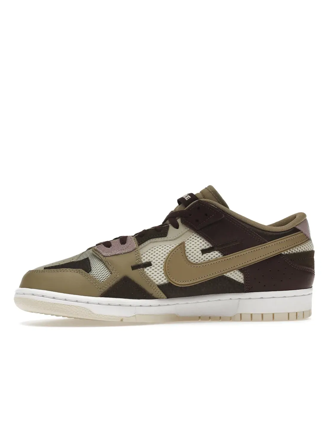 Мужские кроссовки для повседневной носки Nike Dunk Low Scrap Nike — изображение 3 из 4, белый-хаки