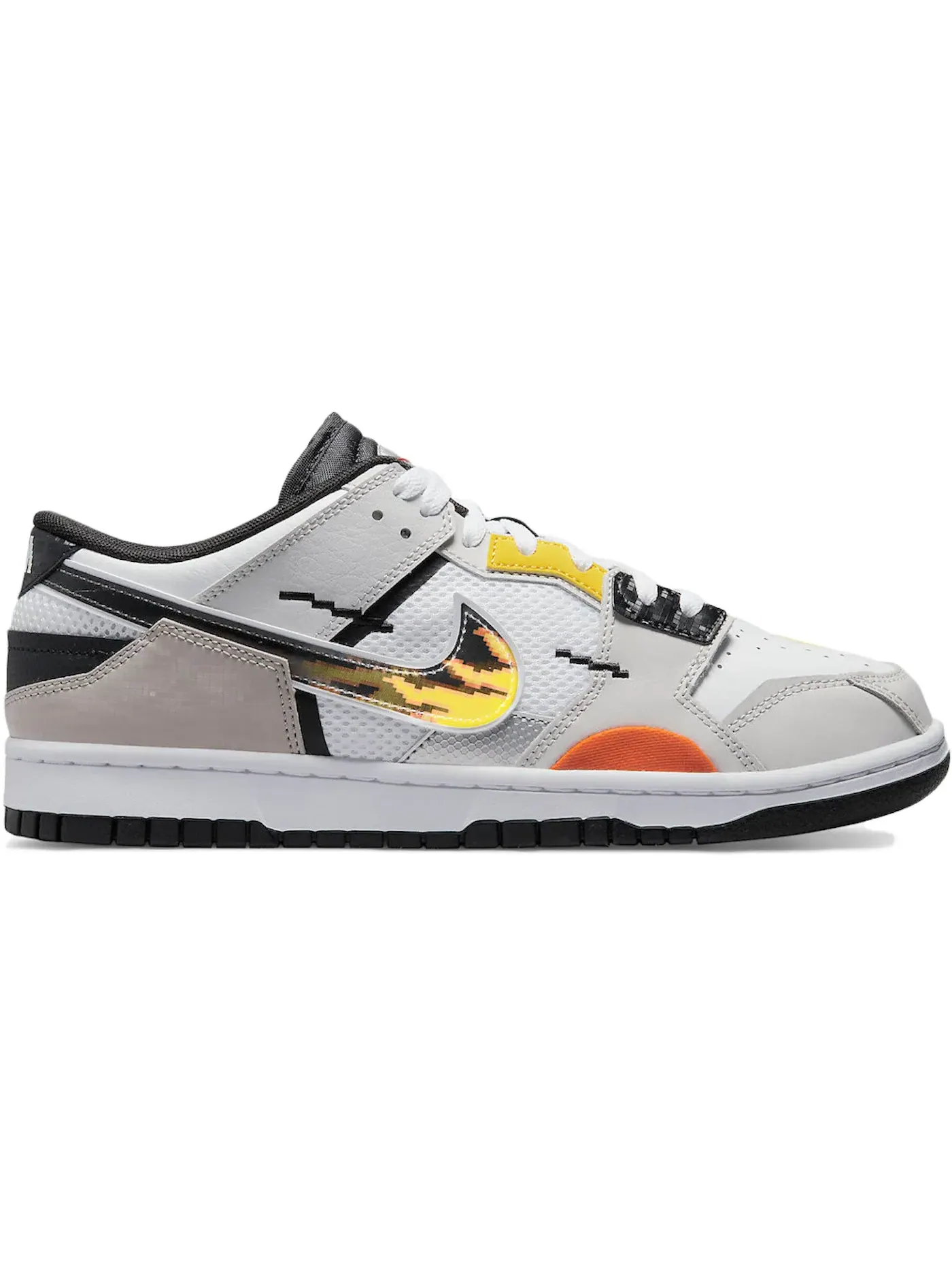 Мужские кроссовки для активного отдыха Nike Dunk Low Scrap Nike — изображение 1 из 1, белый/серый-черный