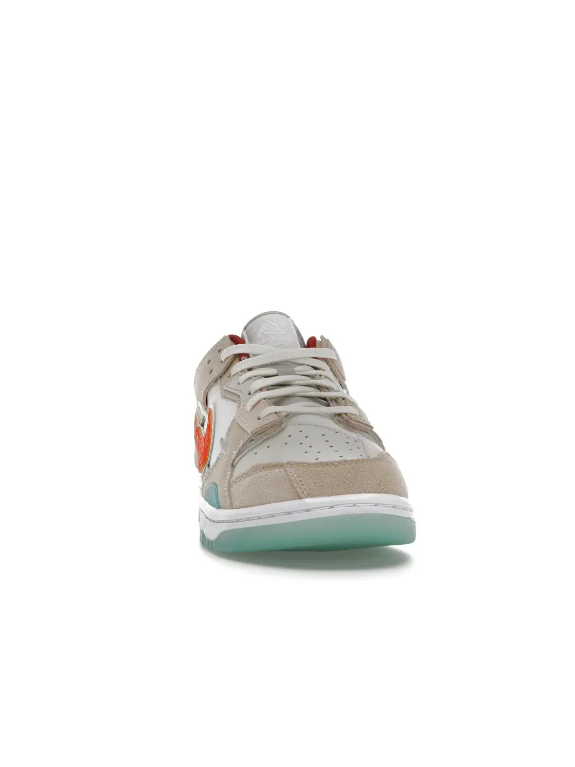 Мужские кроссовки lifestyle с деконструированным дизайном Nike Dunk Low Scrap — изображение 2 из 4, хаки/белый/оранжевый
