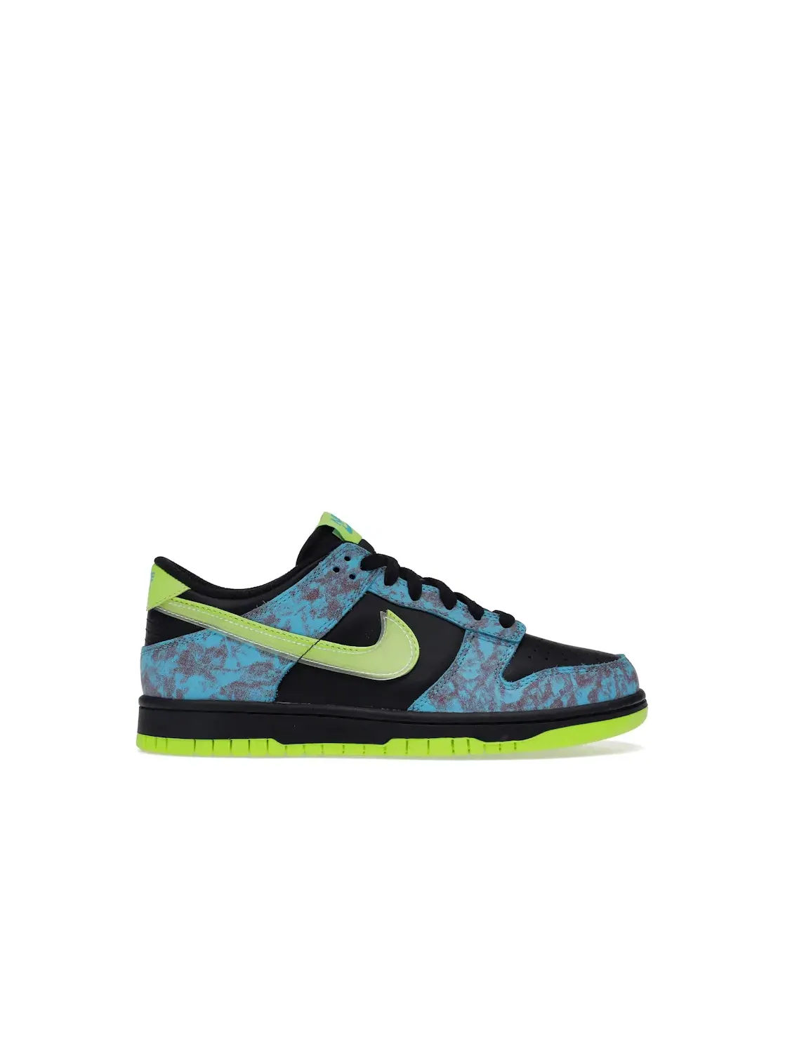 Детские кроссовки Lifestyle с принтом Nike Dunk Low SE Nike — изображение 1 из 4, мульти-/черный/синий