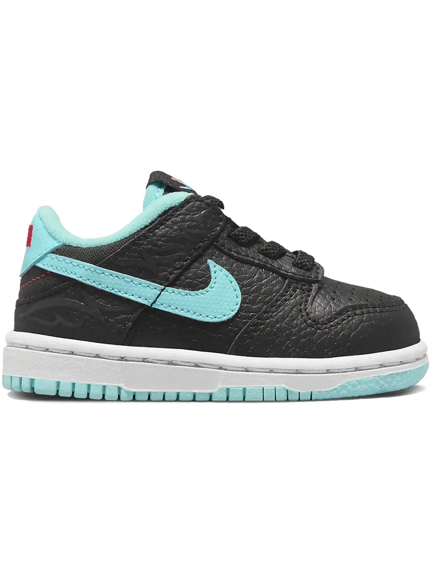 Детские кроссовки с принтом Nike Dunk Low SE Nike — изображение 1 из 1, черный/белый/красный
