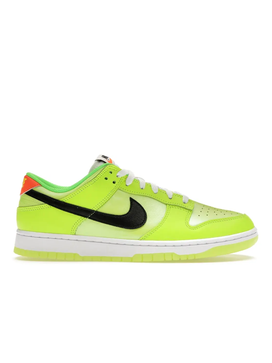 Мужские кроссовки повседневные Nike Dunk Low SE — изображение 1 из 4, черный-оранжевый-зеленый