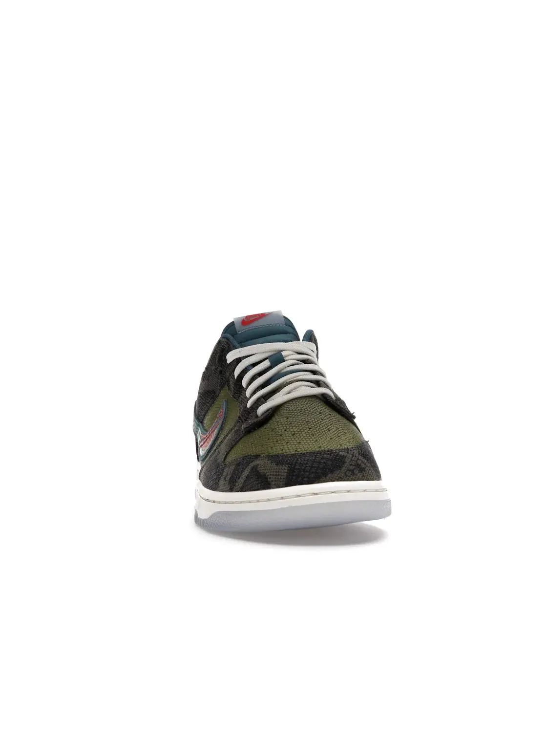Мужские кроссовки с принтом Nike Dunk Low Nike — изображение 2 из 4, зеленый/синий