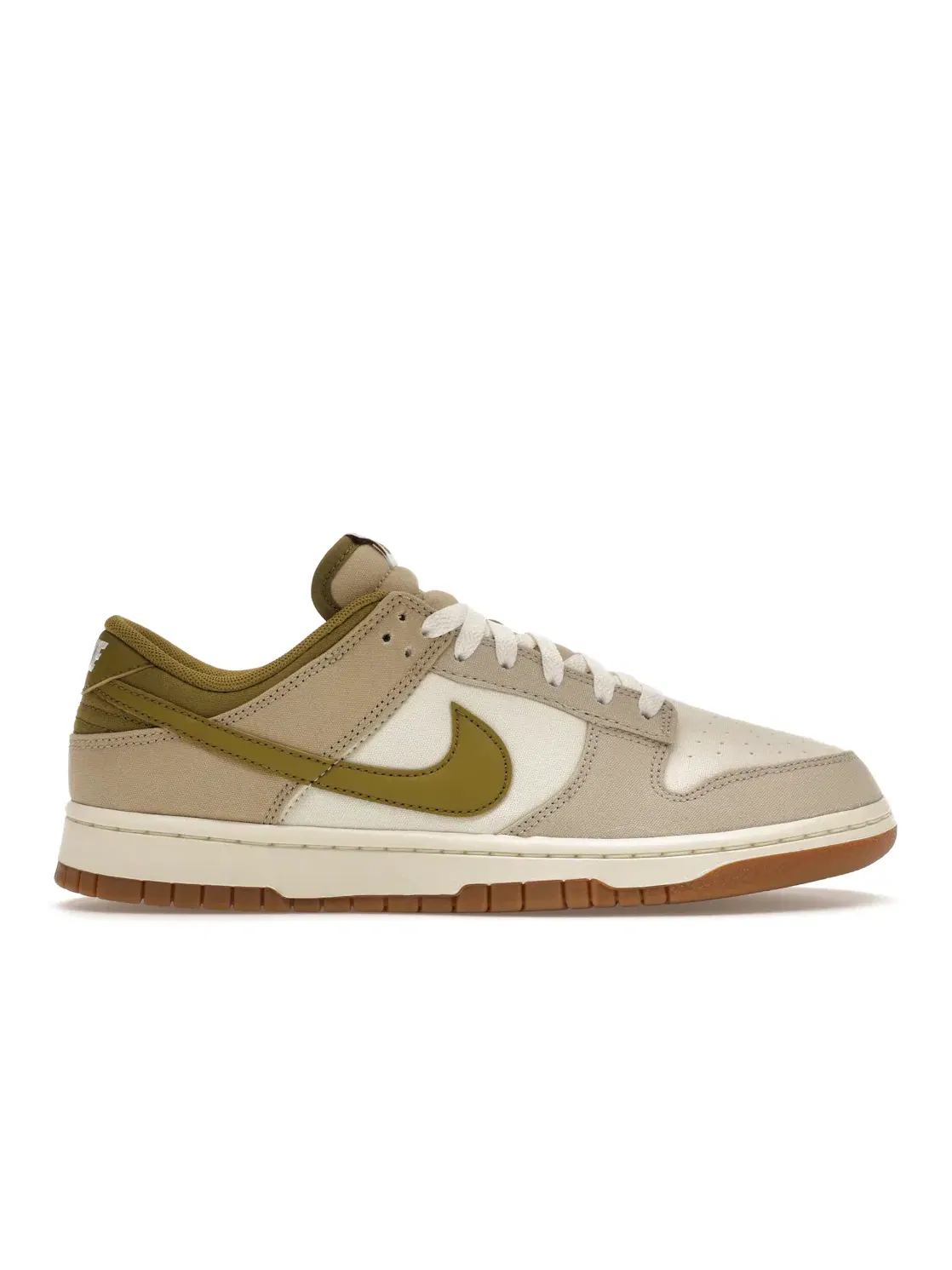 Мужские кроссовки с верхом из канваса Nike Dunk Low — изображение 1 из 4, кремовый