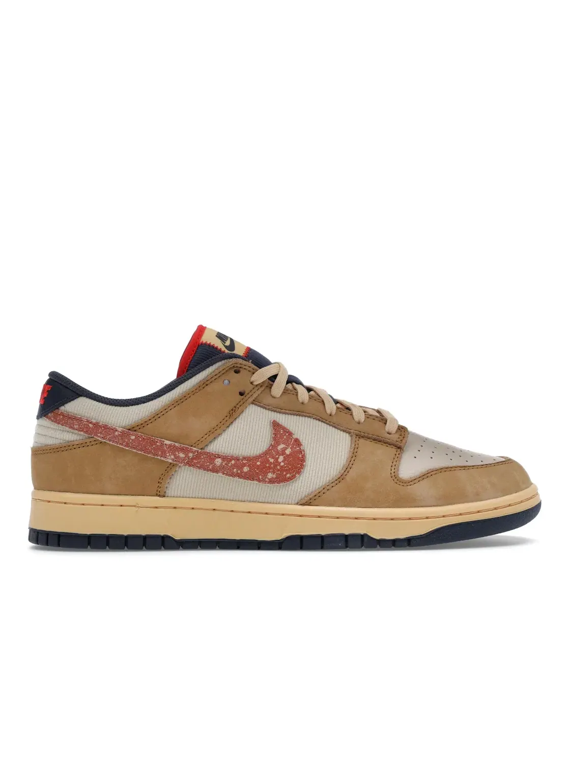 Мужские кроссовки Lifestyle с принтом Nike Dunk Low Nike — изображение 1 из 4, золотистый/синий/светлый