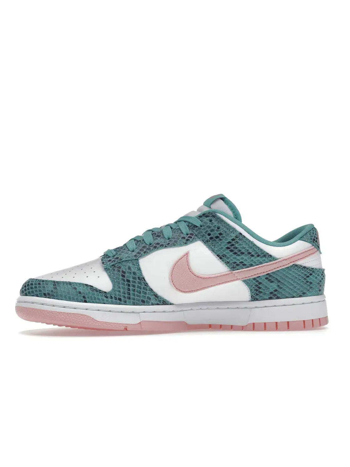 Мужские кроссовки с узором под змеиную кожу Nike Dunk Low — изображение 3 из 4, белый/--черный