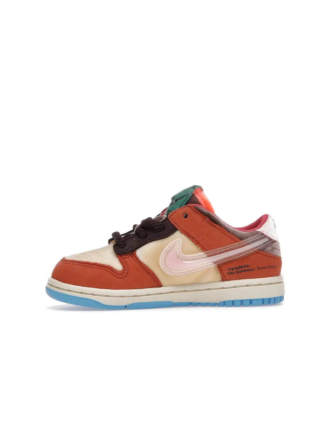 Детские кроссовки Lifestyle с принтом Nike Dunk Low Social Status Free Lunch Chocolate Milk Nike — изображение 3 из 4