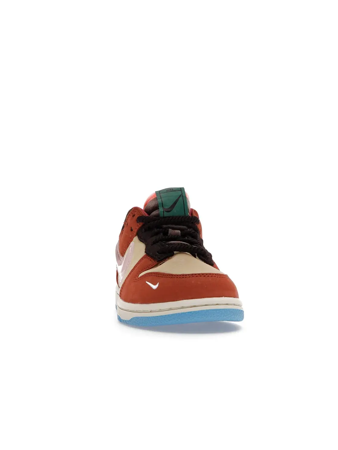 Детские кроссовки Lifestyle с принтом Nike Dunk Low Nike — изображение 2 из 4, розовый-коричневый