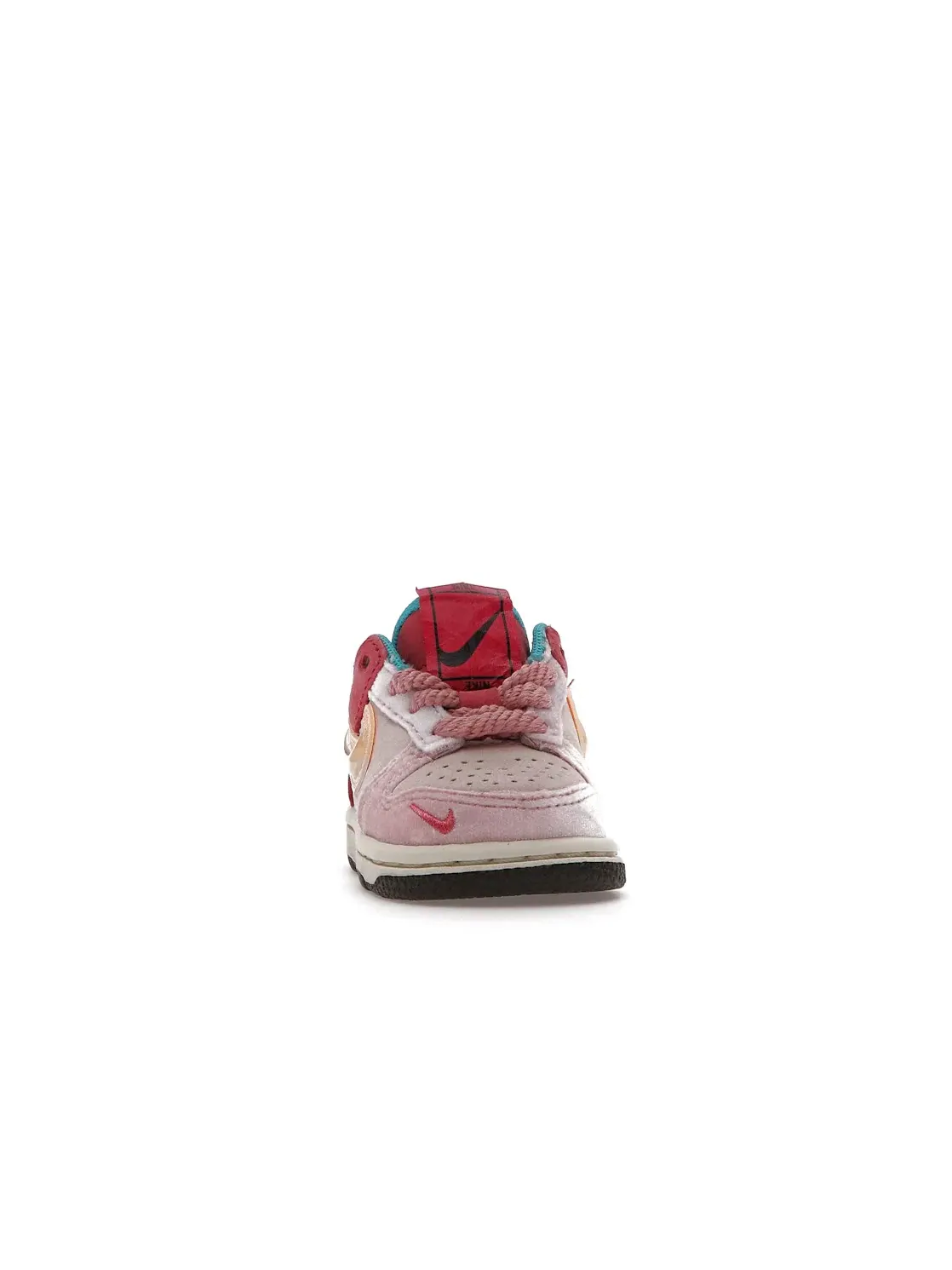 Детские кроссовки Lifestyle из натуральной кожи Nike Dunk Low Nike — изображение 2 из 4, светлый розовый розовый