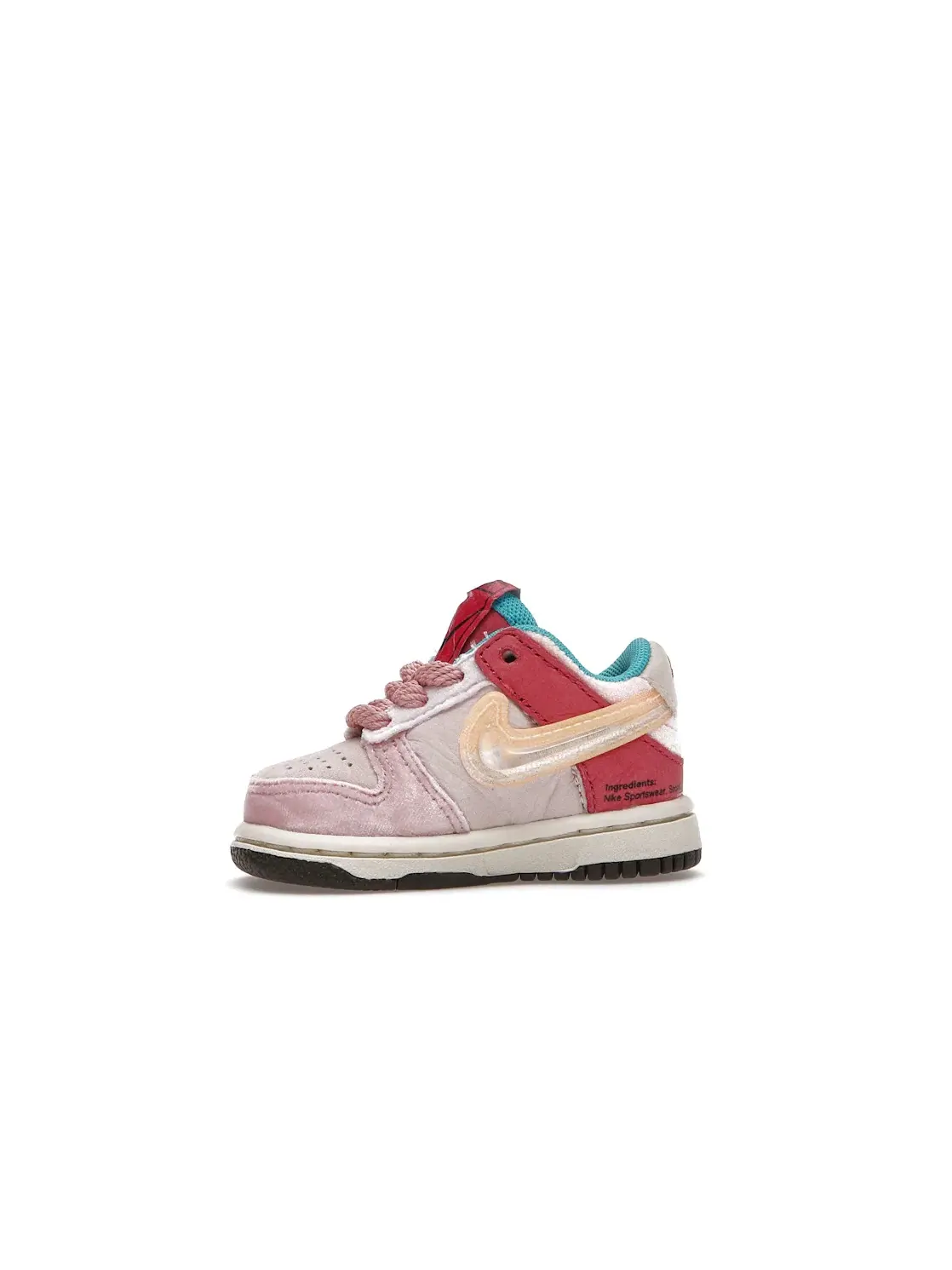 Детские кроссовки Lifestyle из натуральной кожи Nike Dunk Low Nike — изображение 3 из 4, светлый розовый розовый