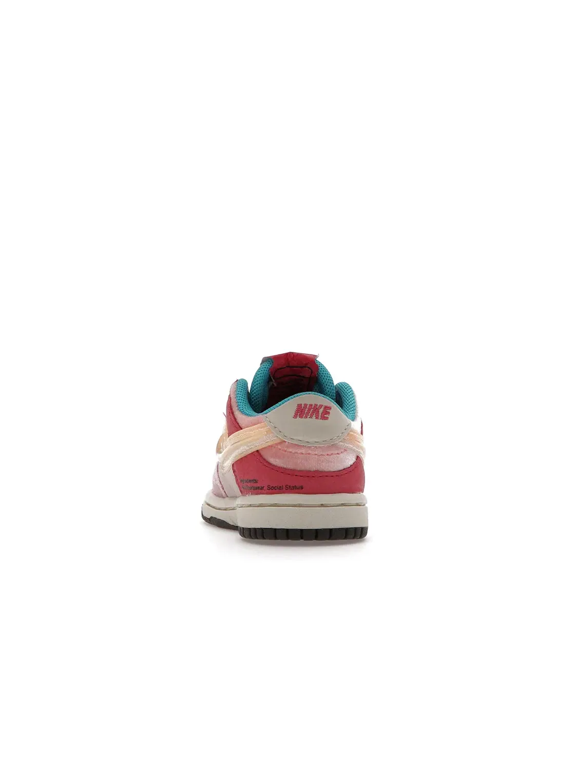Детские кроссовки Lifestyle из натуральной кожи Nike Dunk Low Nike — изображение 4 из 4, светлый розовый розовый