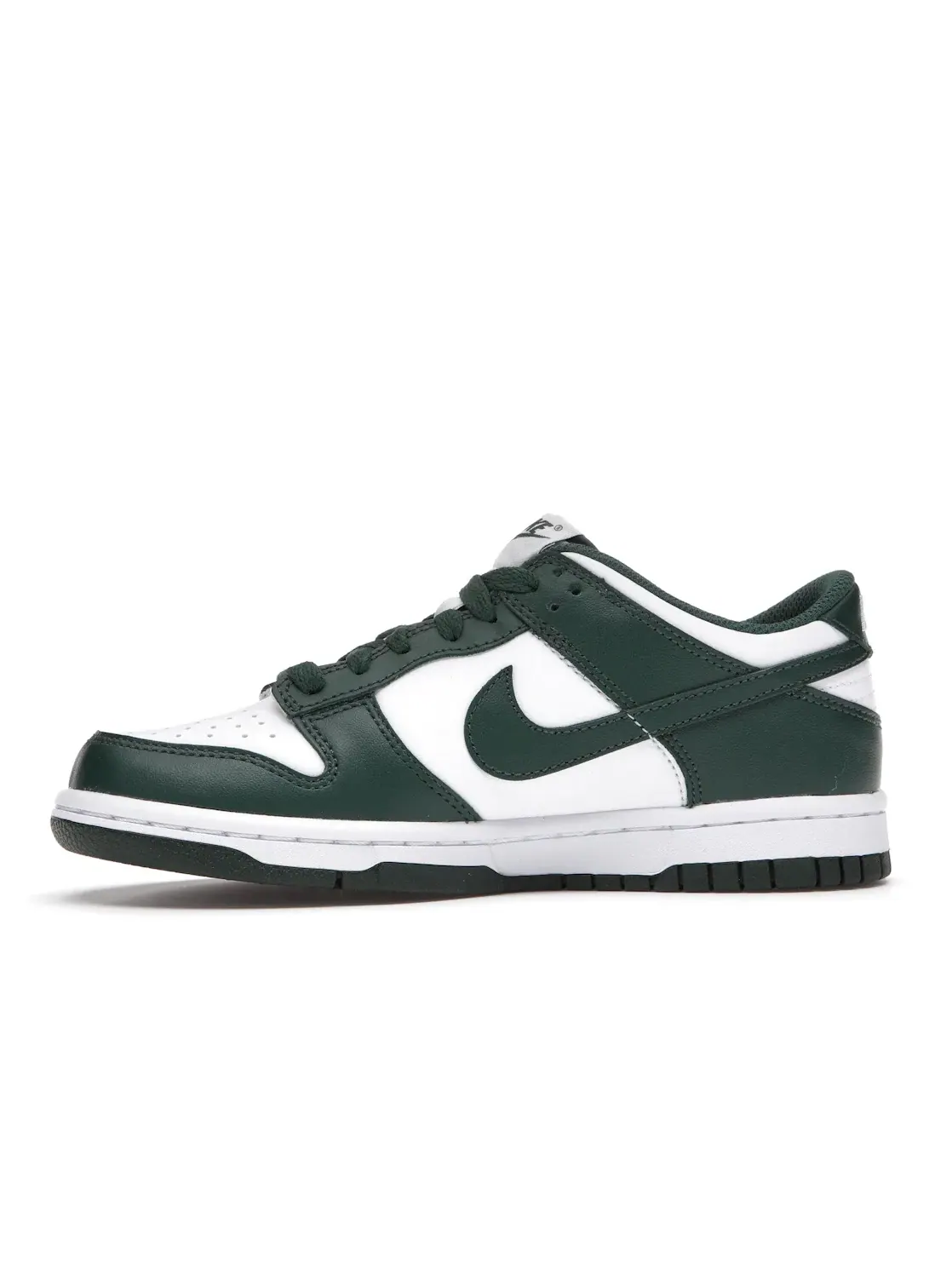 Детские кроссовки на шнуровке Nike Dunk Low Nike — изображение 3 из 4, белый/зеленый/белый
