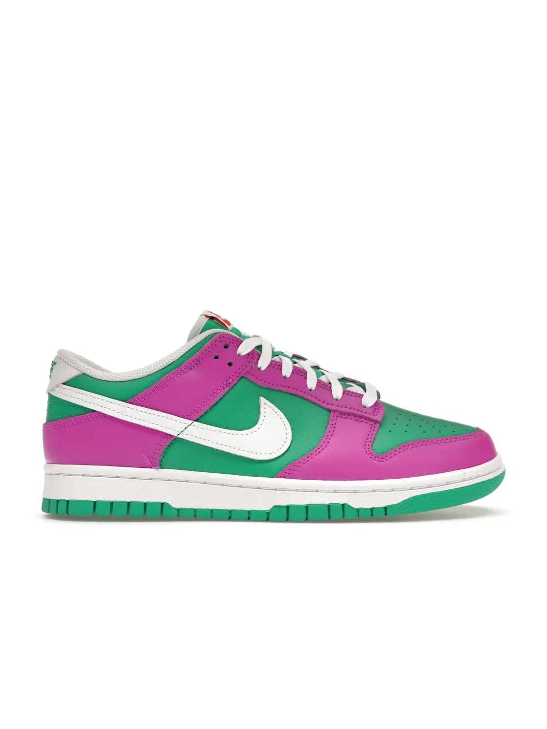 Женские кроссовки с ярким дизайном Nike Dunk Low Nike — изображение 1 из 4, зеленый/белый--белый