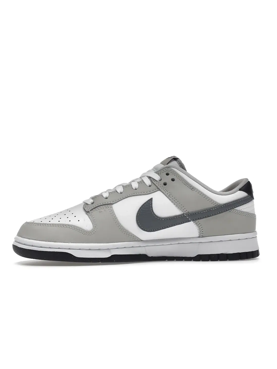 Мужские кроссовки с двойным логотипом Nike Dunk Low Nike — изображение 3 из 4, белый/светлый/черный