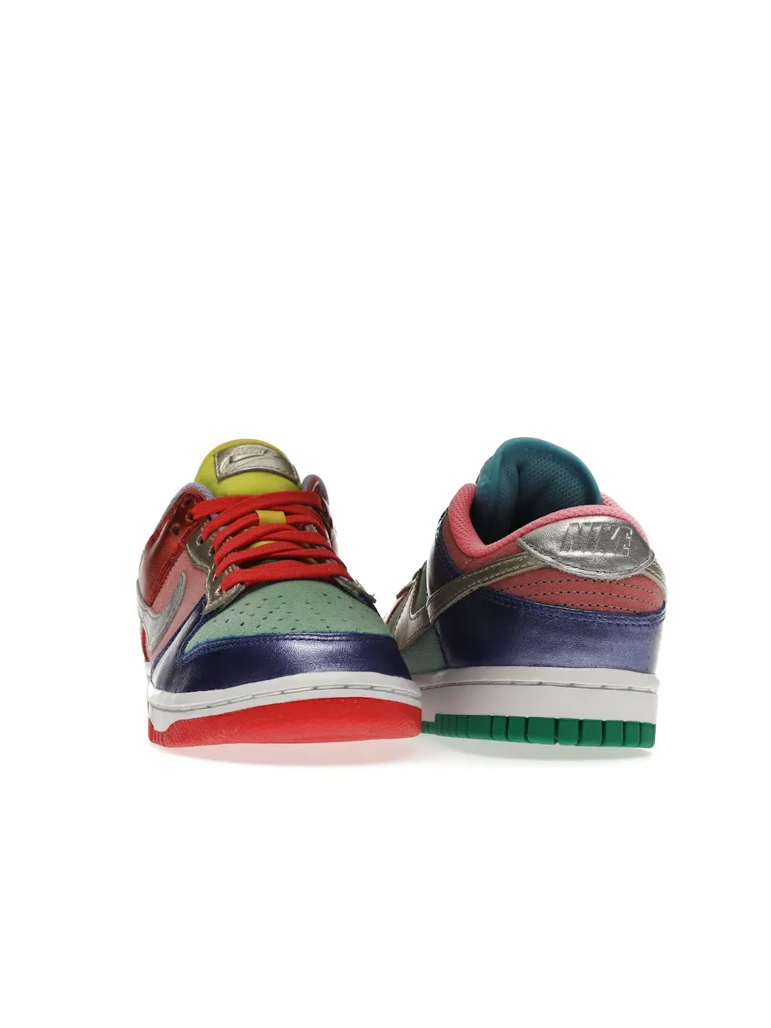 Женские кроссовки с принтом Nike Dunk Low Nike — изображение 2 из 4, серебристый-фиолетовый
