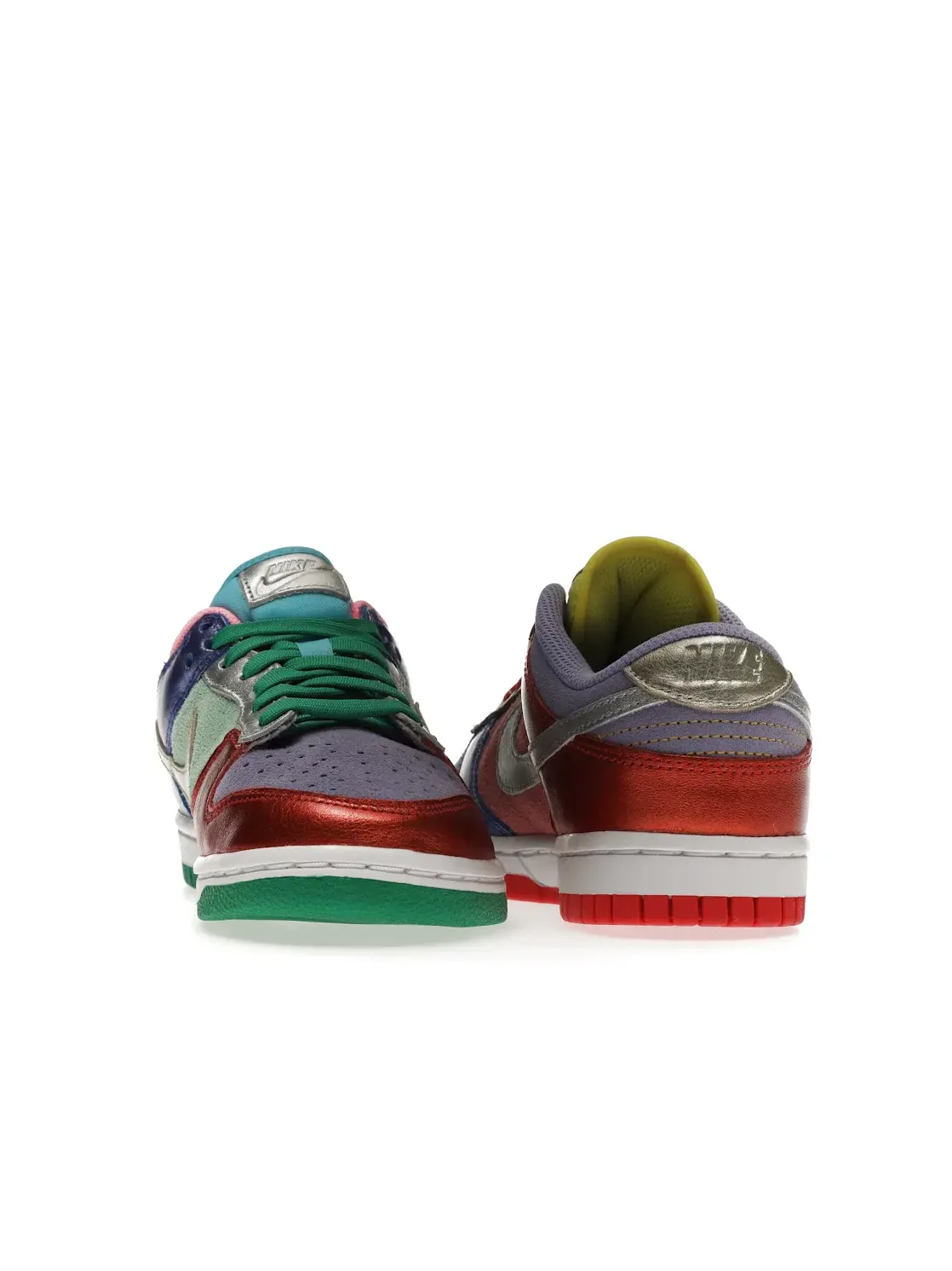 Женские кроссовки с принтом Nike Dunk Low Nike — изображение 4 из 4, серебристый-фиолетовый