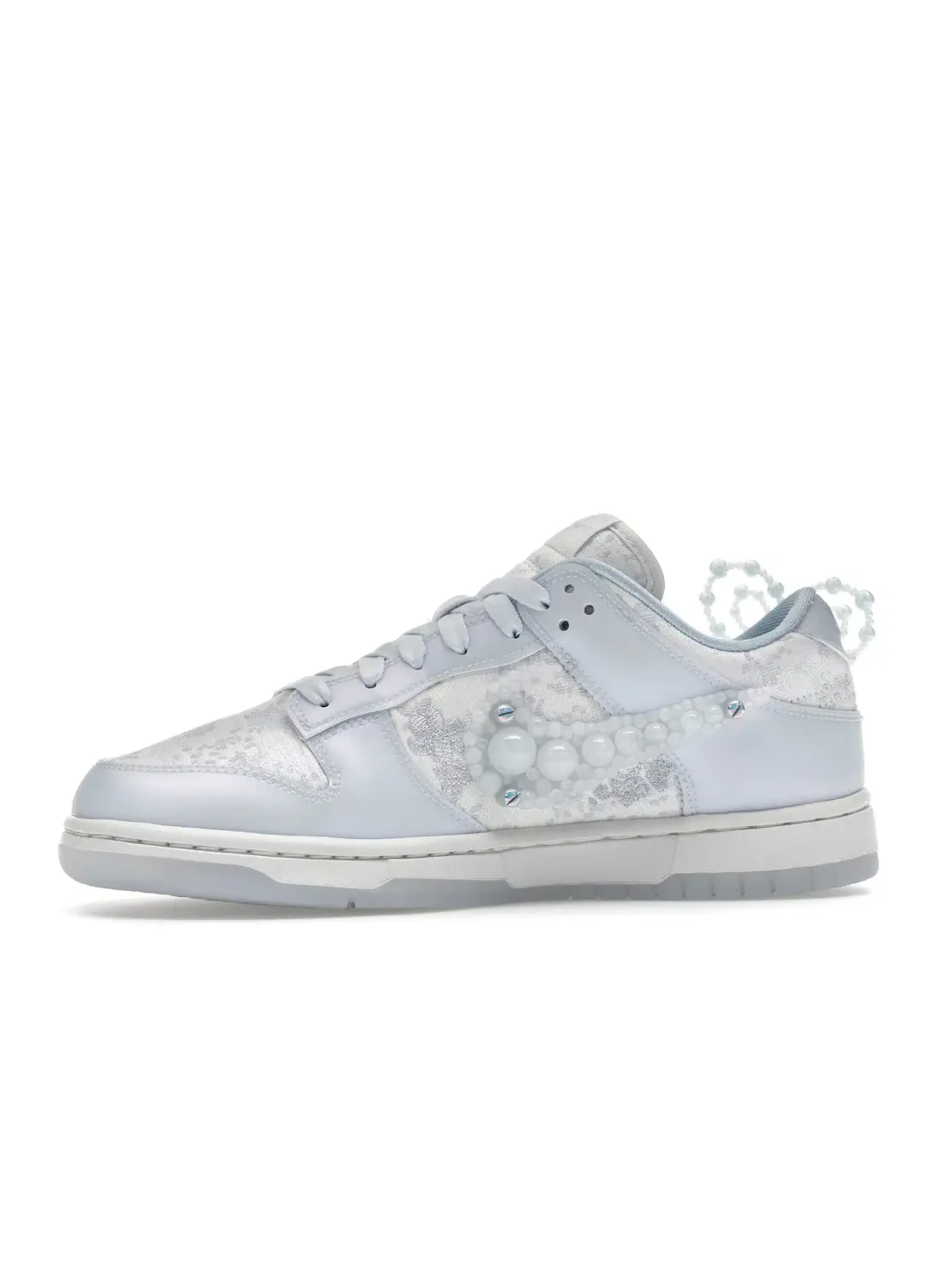 Женские кроссовки с принтом Nike Dunk Low Nike — изображение 3 из 4, белый/серый/синий/синий