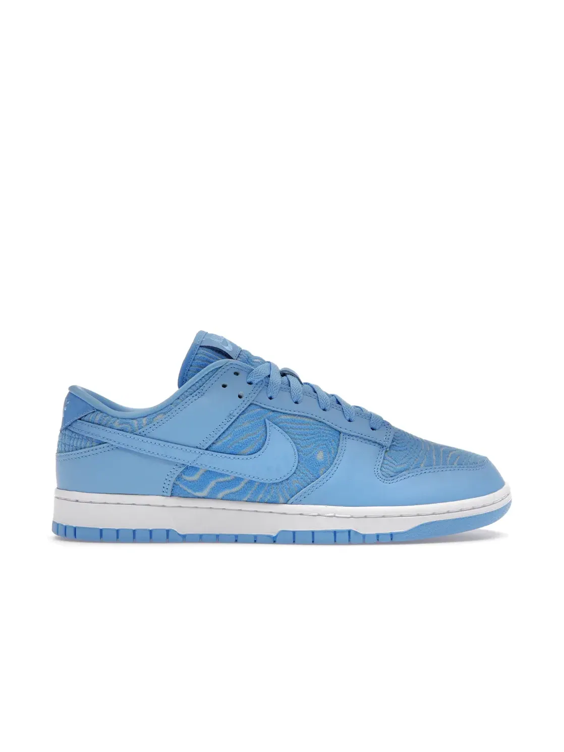 Мужские кроссовки с топографическим принтом Nike Dunk Low Nike — изображение 1 из 4, синий/синий-белый