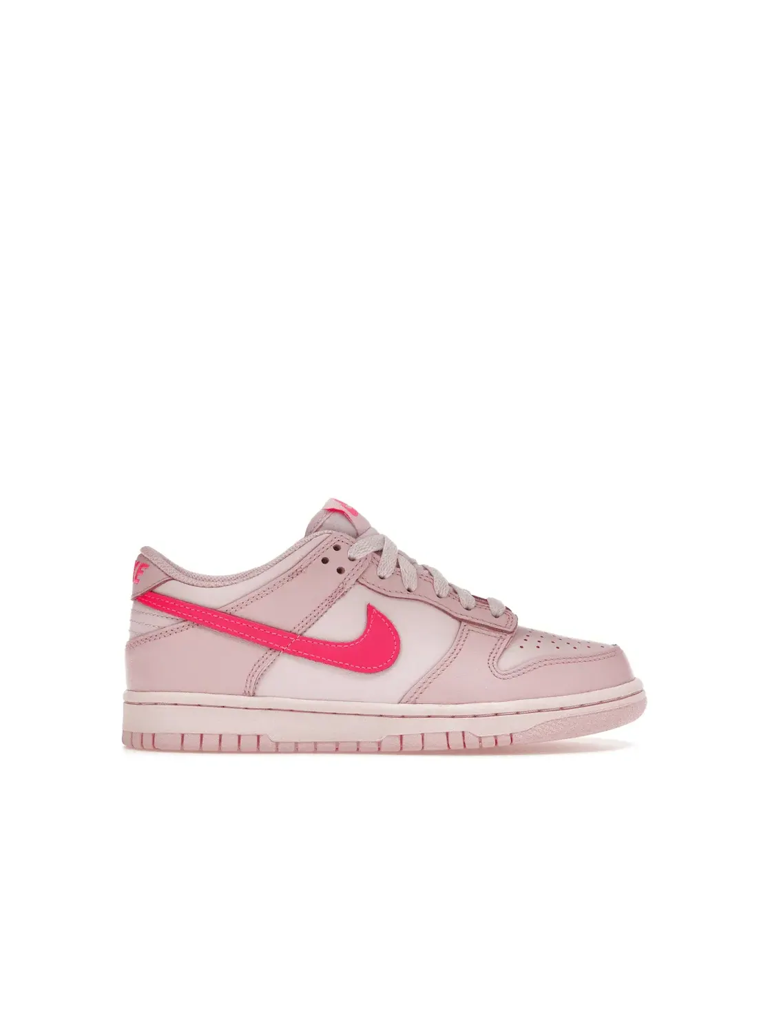 Детские кроссовки с кожаным верхом Nike Dunk Low — изображение 1 из 4, розовый розовый