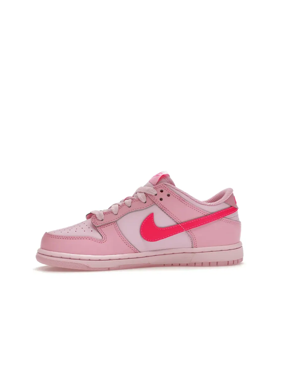 Детские кроссовки с перфорированным носком Nike Dunk Low Nike — изображение 3 из 4, розовый розовый