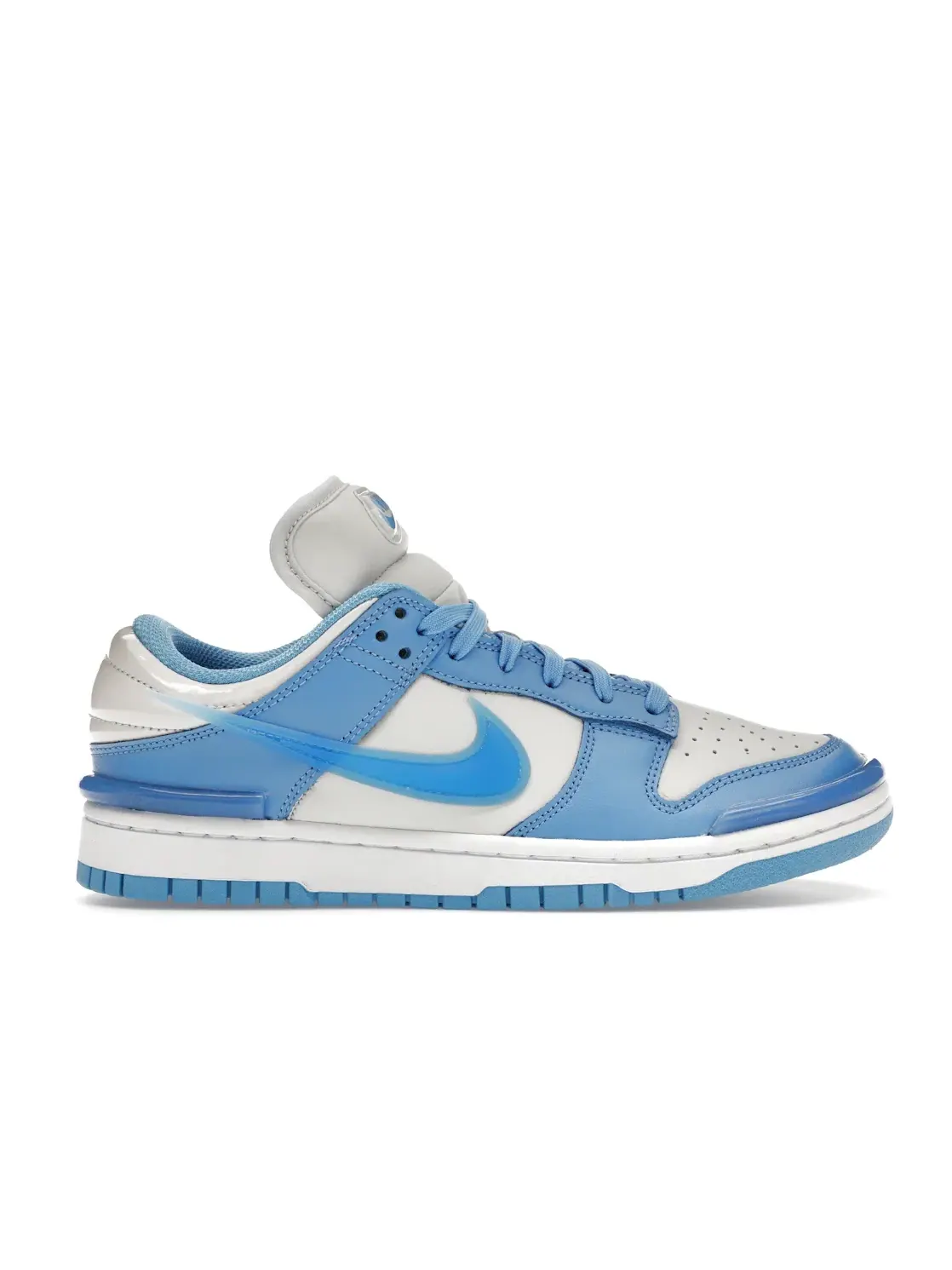 Женские кроссовки с перфорированным носком Nike Dunk Low Twist — изображение 1 из 4, белый/синий