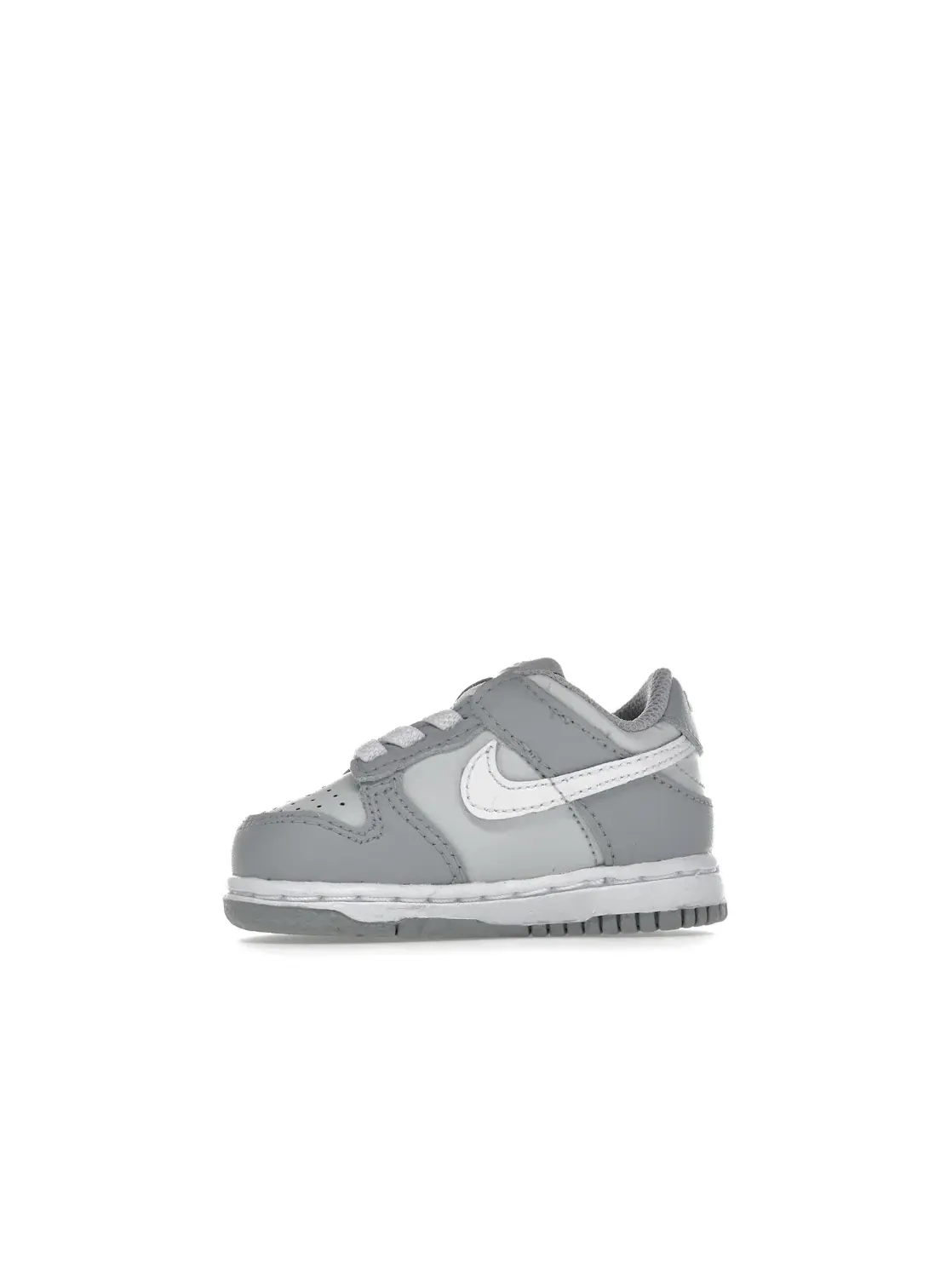 Детские кроссовки с двухцветным дизайном Nike Dunk Low — изображение 3 из 4, платиновый/белый-серый
