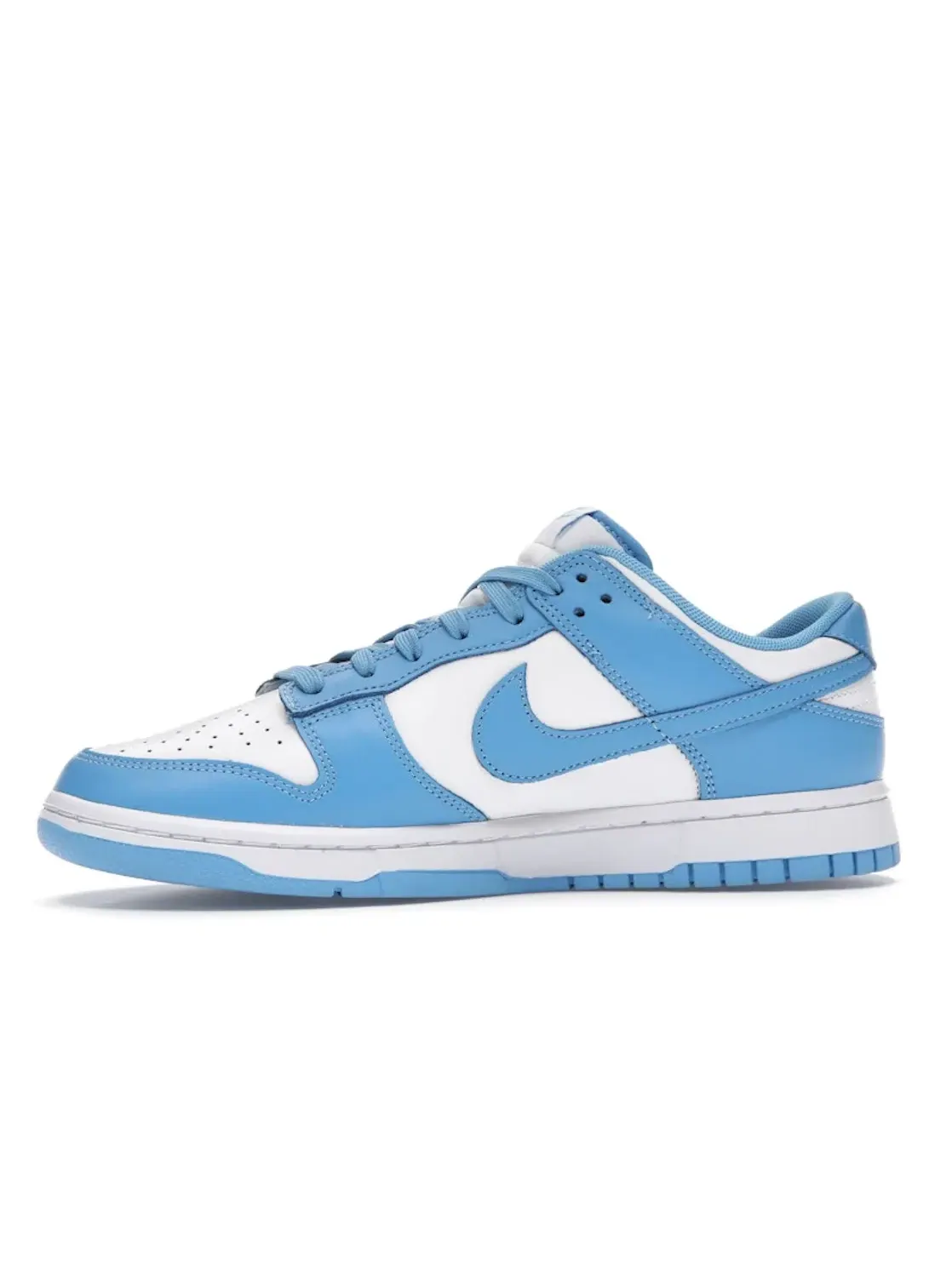 Мужские кроссовки с кожаным верхом Nike Dunk Low UNC Nike — изображение 3 из 4, белый/синий-белый
