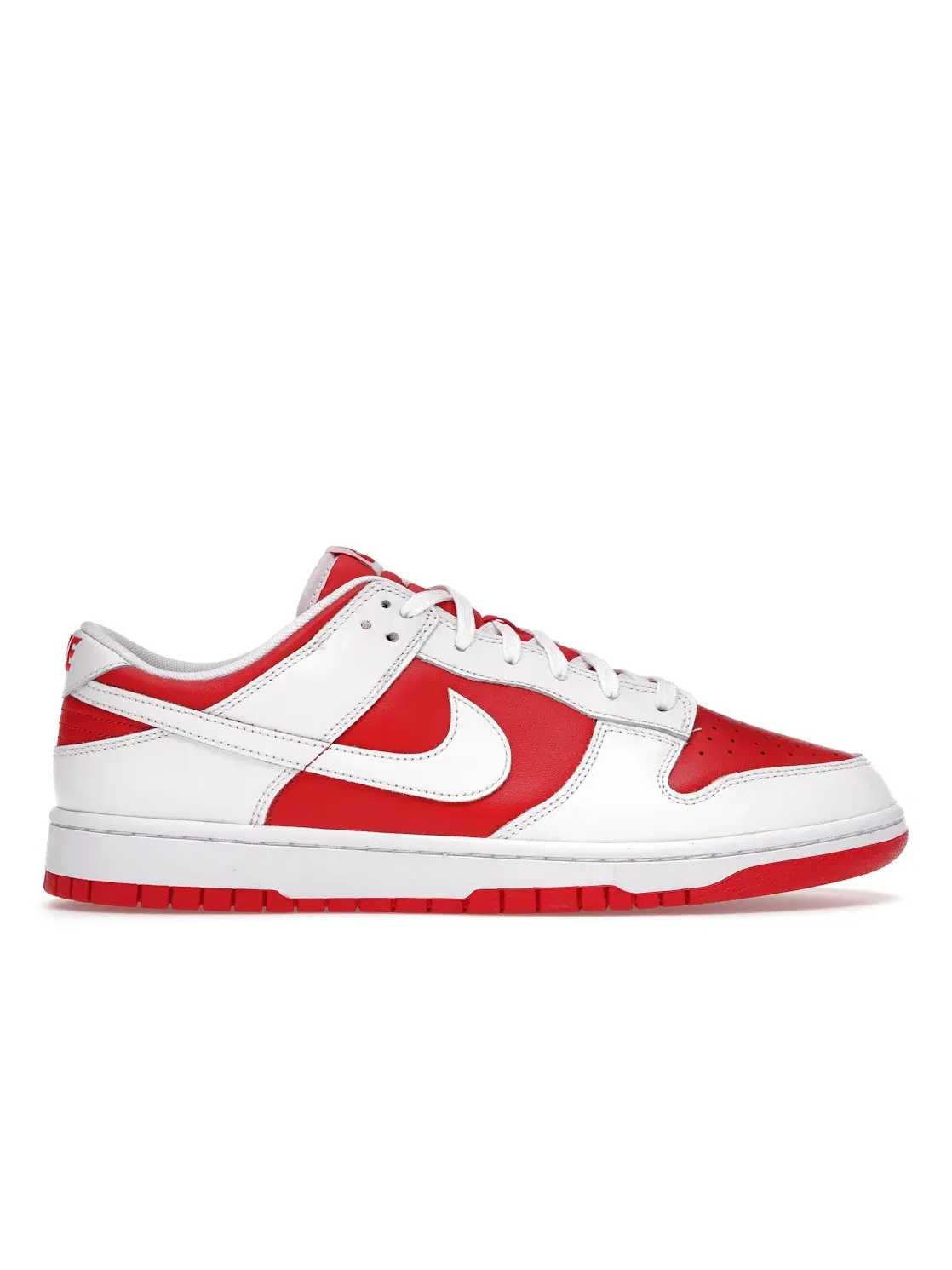 Мужские кроссовки Lifestyle с кожаным верхом Nike Dunk Low — изображение 1 из 4, красный/белый-оранжевый