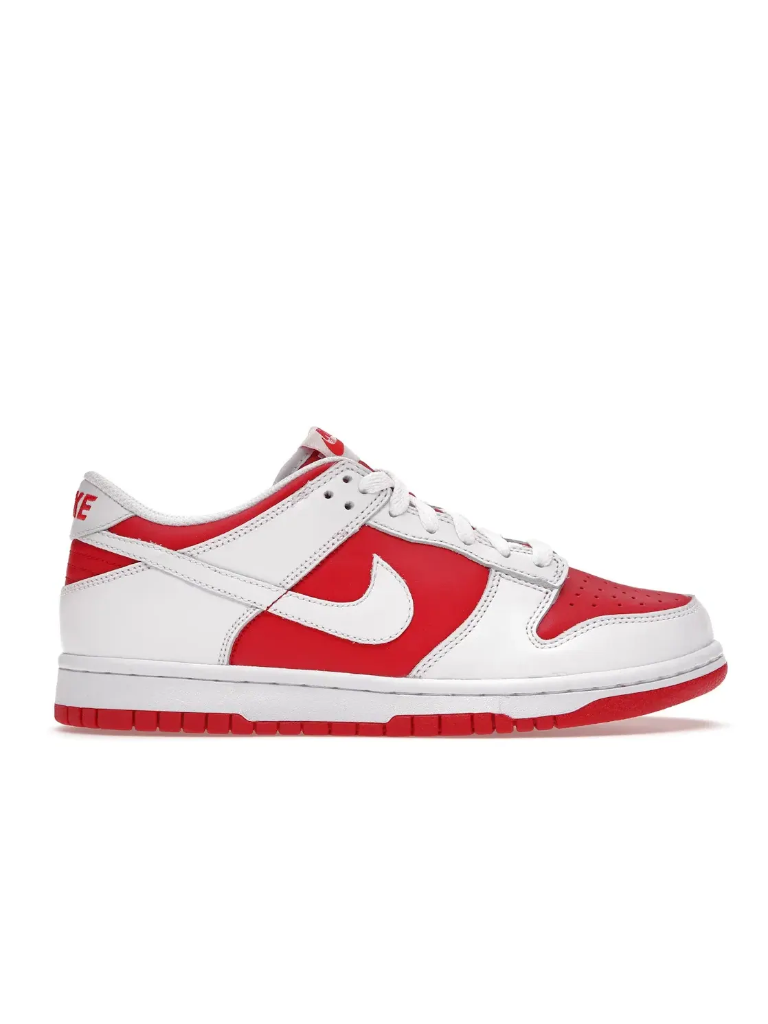 Детские кроссовки с принтом Nike Dunk Low Nike — изображение 1 из 4, красный/белый-оранжевый