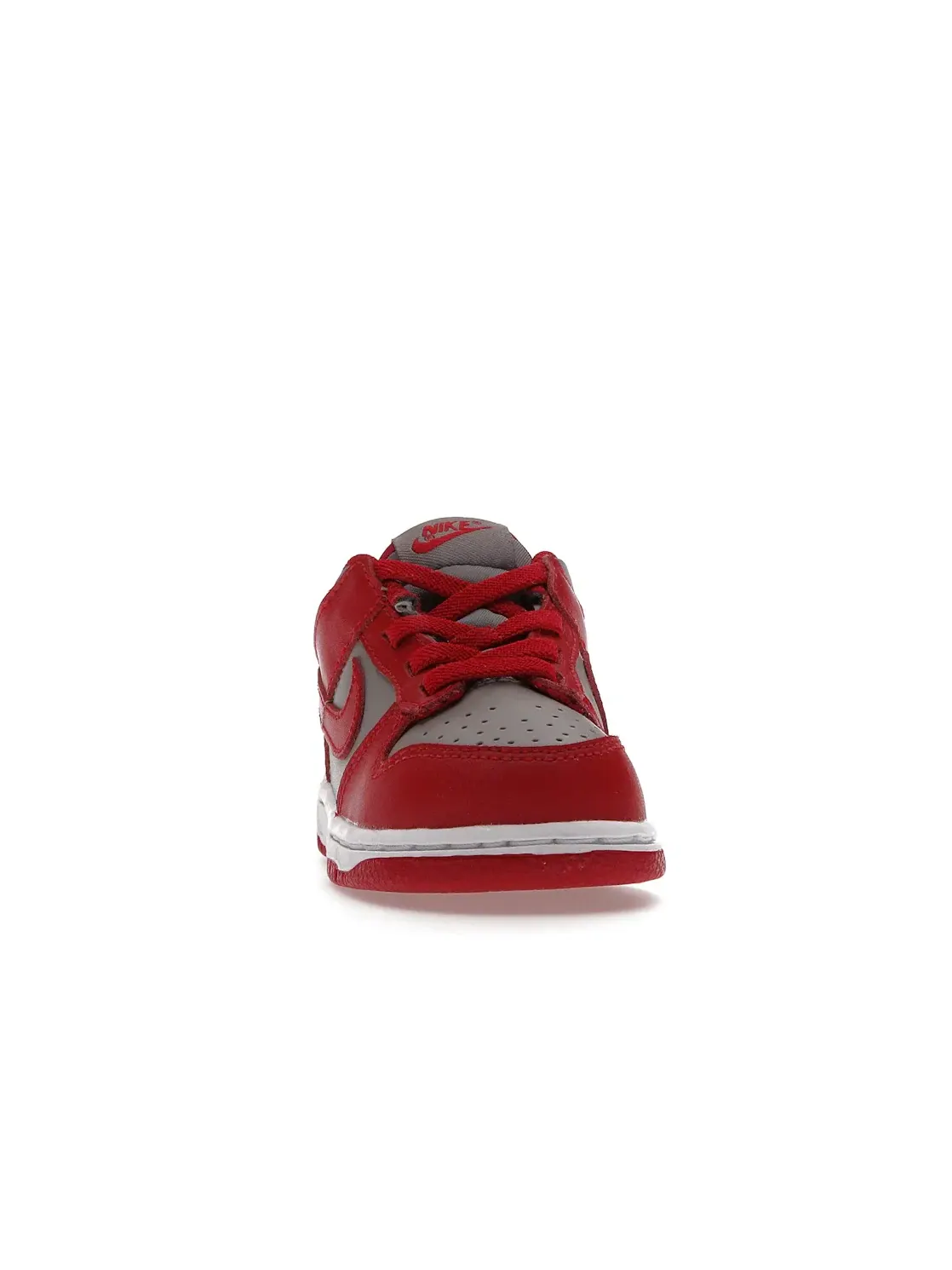 Детские кроссовки с кроссовками Nike Dunk Low Nike — изображение 2 из 4, серый красный-белый